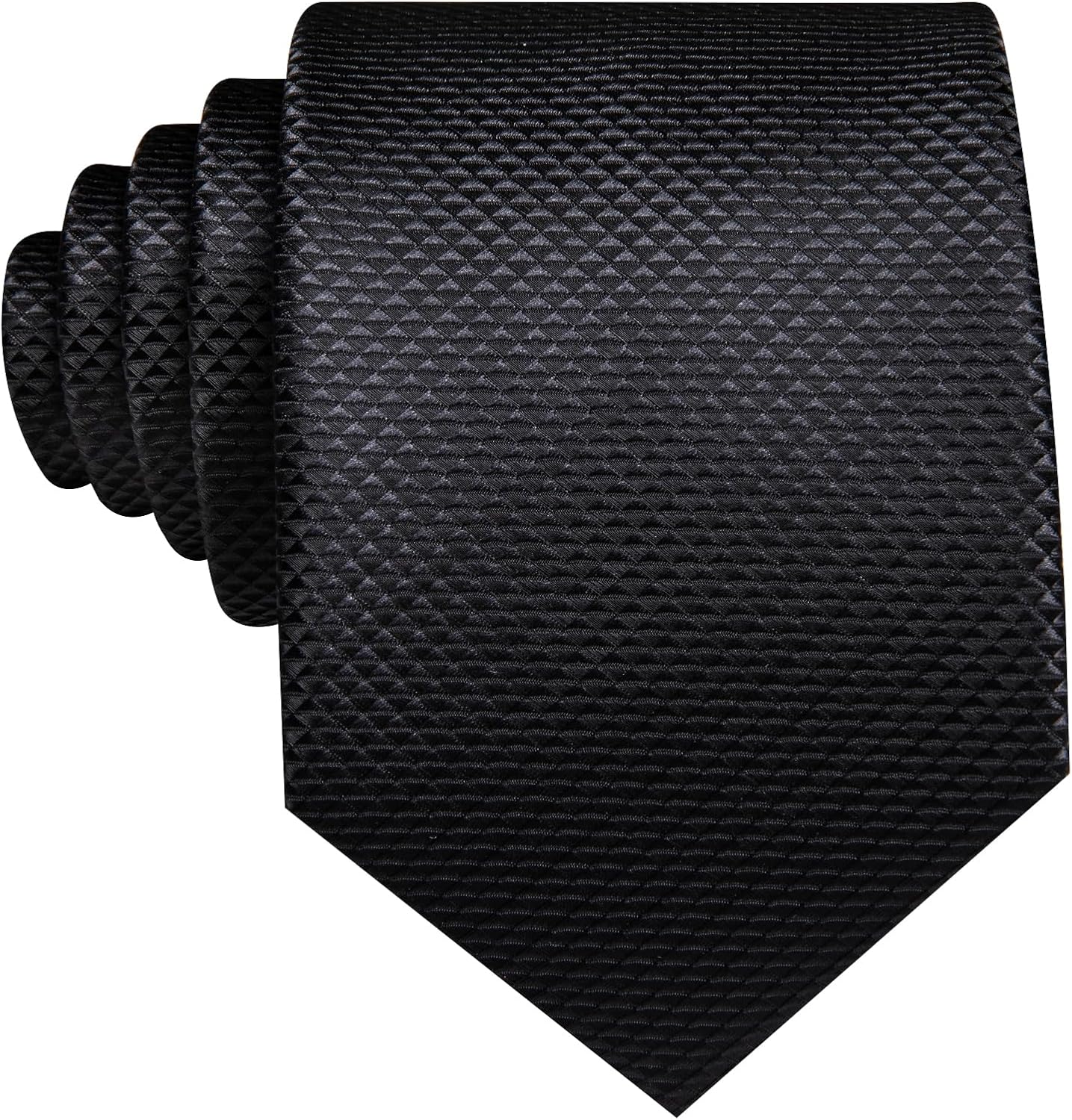 Barry.Wang Designer Classic Ties for Men Set Formal Pocket Square Cufflink Check Plaid