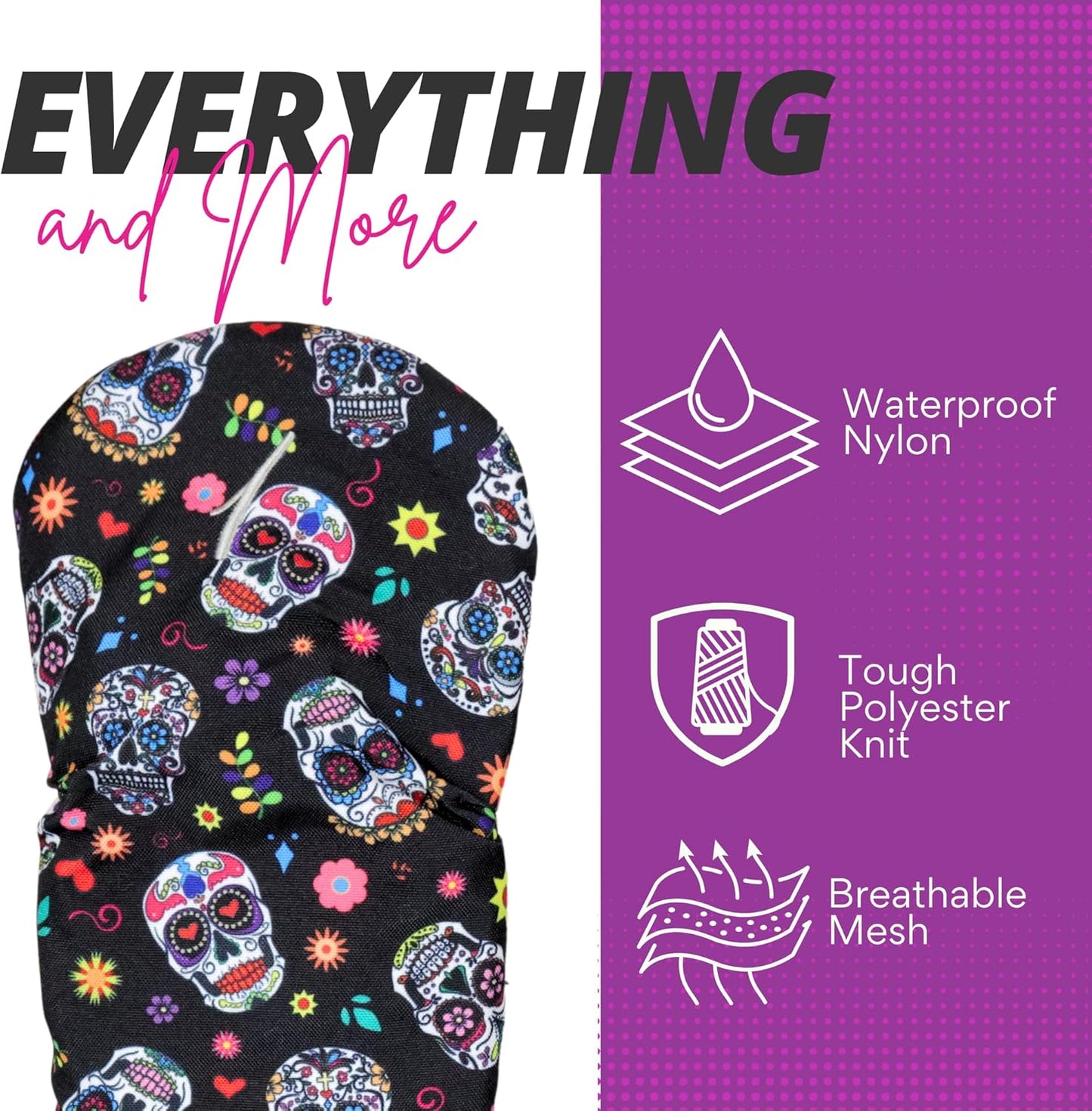 Taboo Fashions Resort Collection Golf Club Covers for Women - Numbered Golf Headcovers Set for Driver, Fairway and Hybrid Clubs - Weather Resistant, Pack of 4