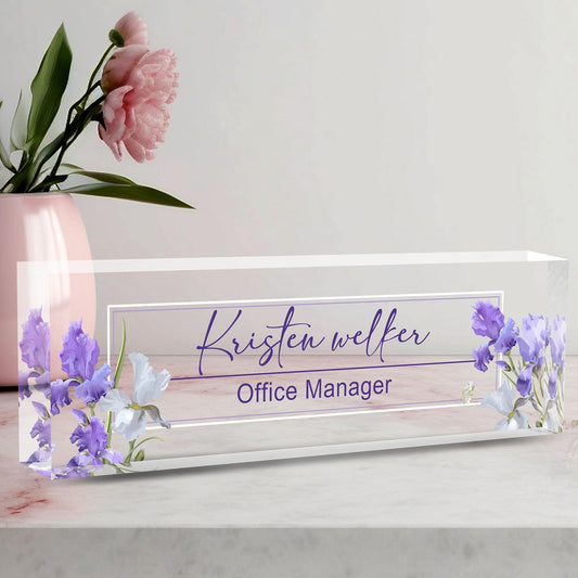 Name Plate for Desk Desk Name Plate Personalized, Office Desk Decor for Women & Men, Employee Appreciation Gifts The Office Gifts for Boss, Manager, Teacher, Nurse