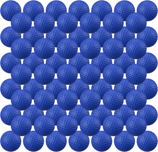 Junkin 80 Pcs Foam Golf Balls Rubber Practice Balls Realistic Feel and Flight Sport Training for Indoor or Outdoor Backyard Golf Training