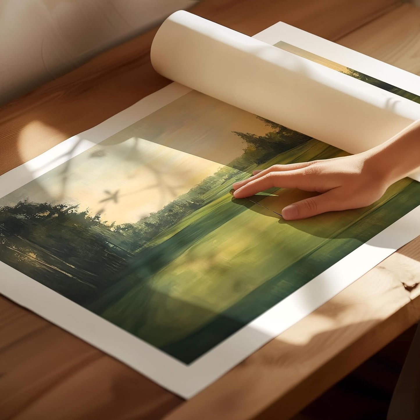 Vintage Golf Course Premium Giclee Fine Art Prints - Antique Style Golf Course Painting Posters, Golf Wall Art, Aesthetic Golfing Poster for Home Office Decor, Ready to Frame