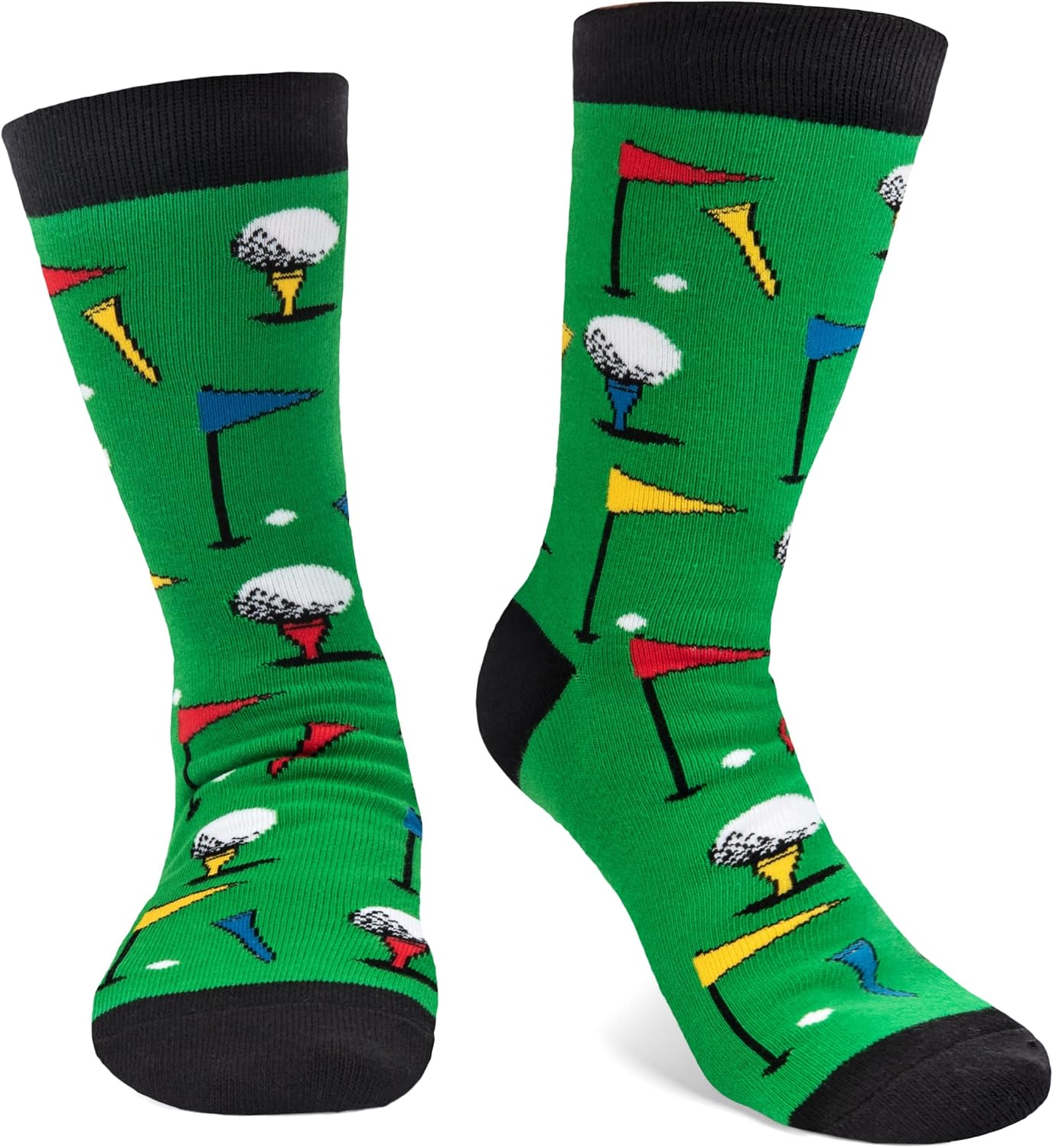 Lavley Funny Golf Socks - Fun gift for golfers - Unisex one size fits most - Great for birthdays or stocking stuffers
