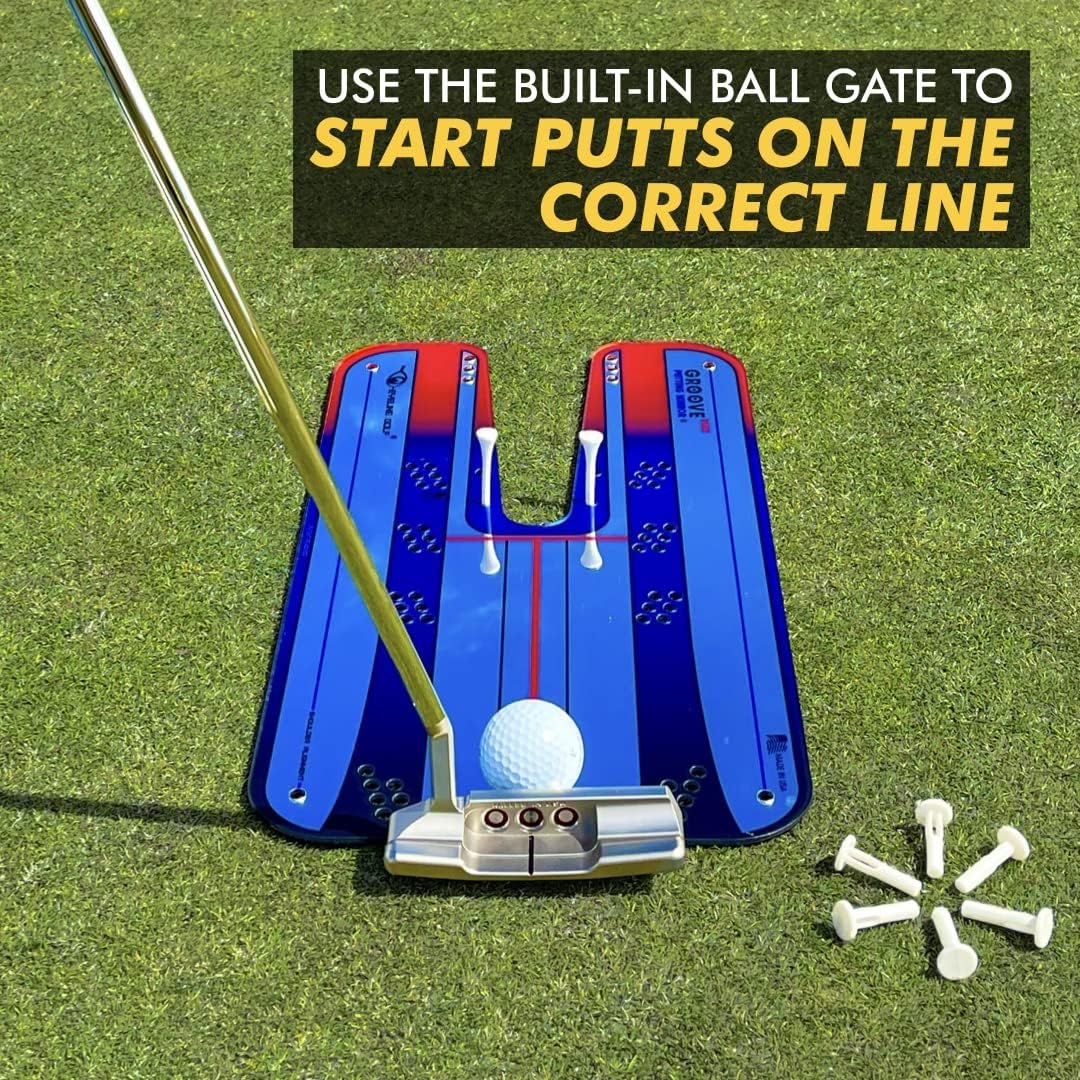 EyeLine Golf Putting Mirror - Alignment Training Aid Used by Top Tour Pros for Consistent Setup, Checks Eyes-Shoulders-Putter Face for Improved Accuracy, Indoor-Outdoor Practice