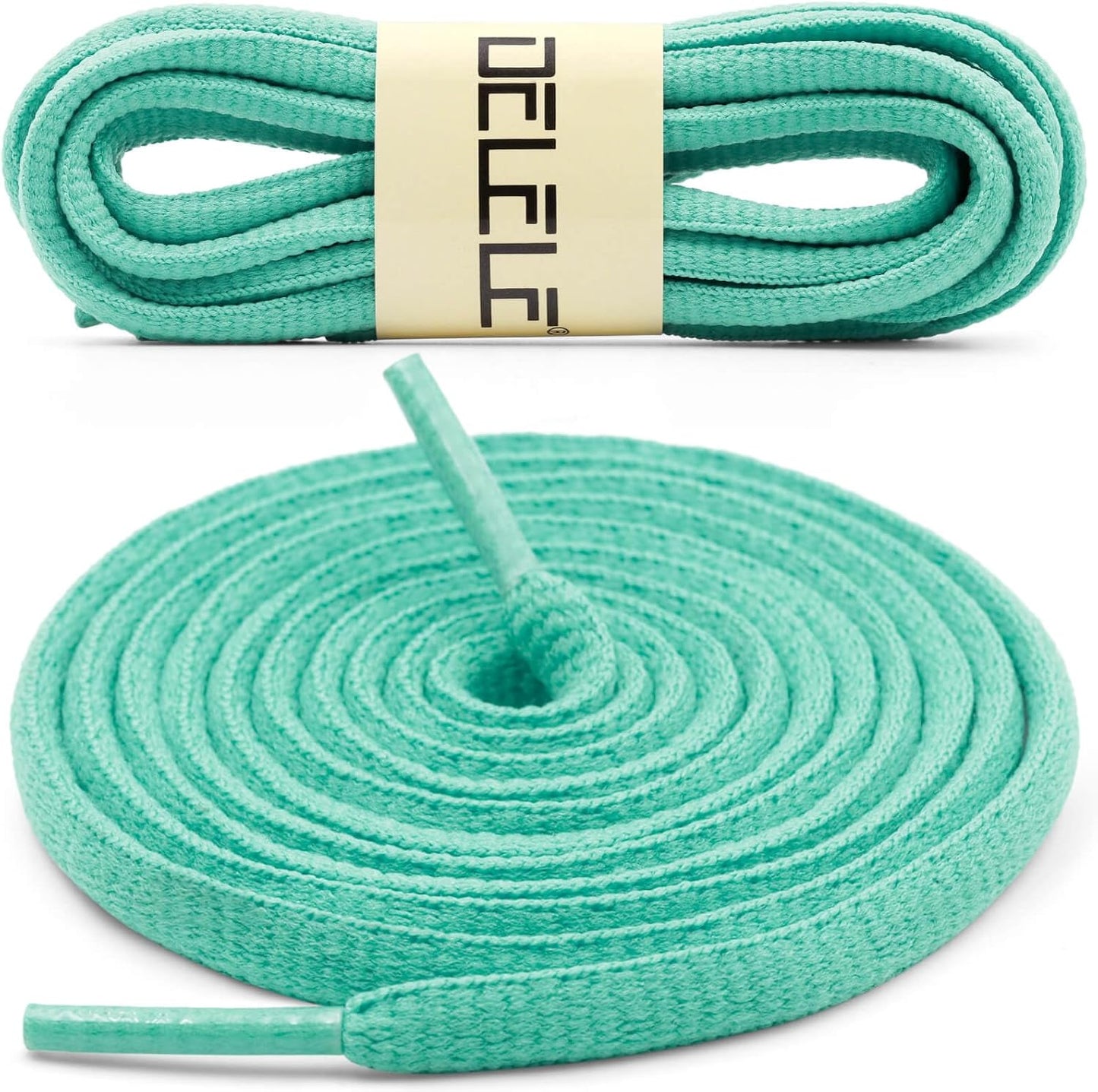 DELELE 2Pair Oval Shoes laces 42 Colors Half Round 1/4" Athletic ShoeLaces for Sport/Running Shoes Shoe Strings