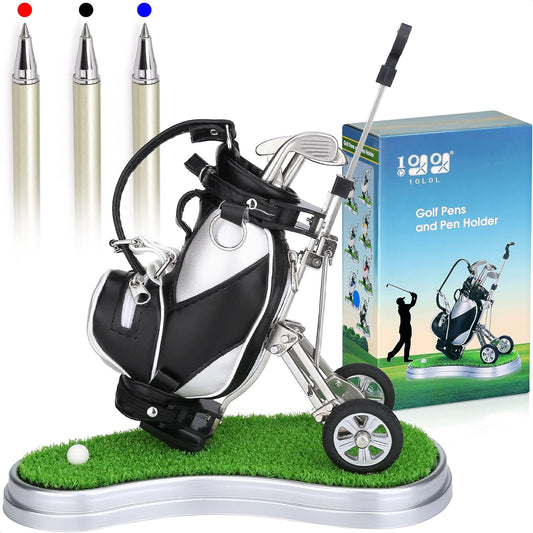 Golf Pen Holder Office Desk Decor Cool Unique Gift - Best Choice for Golf Love
