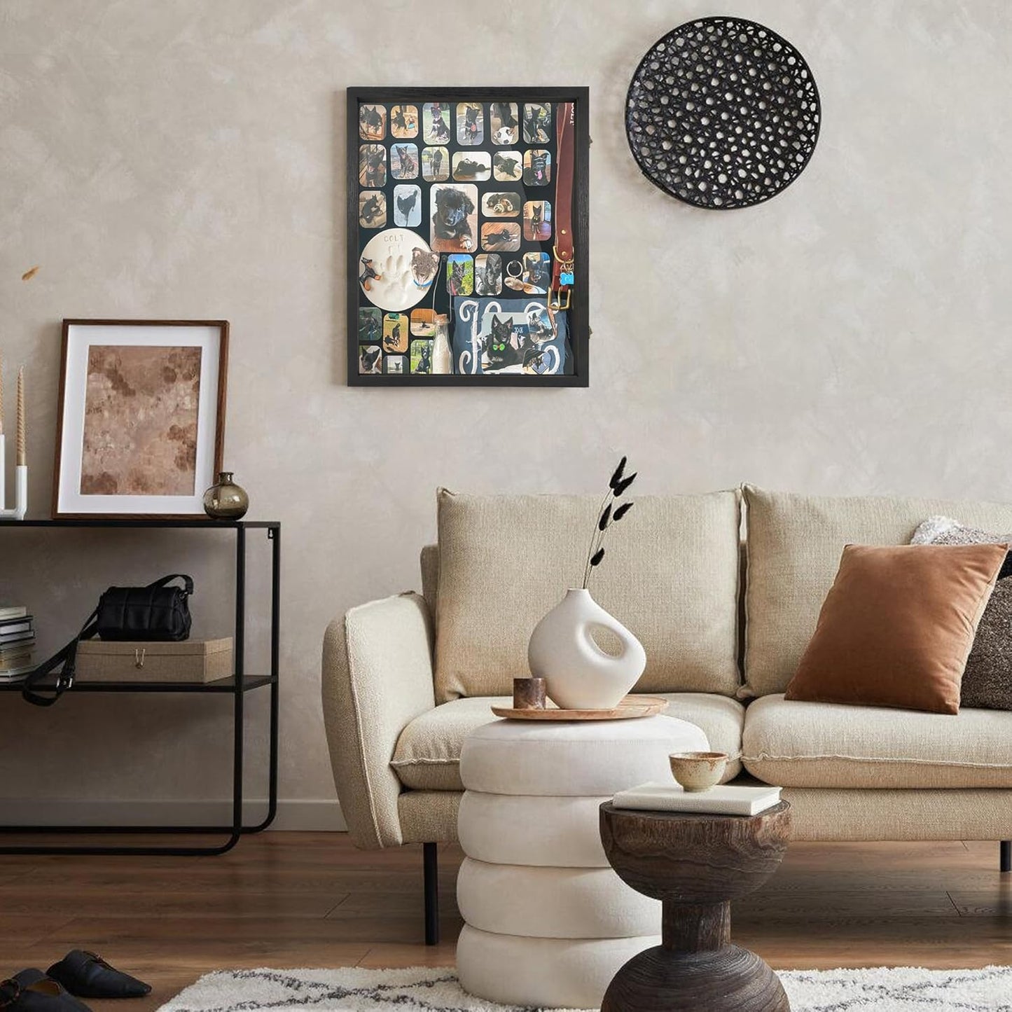 GraduatePro Graduation Shadow Box Frame 16x20 Display Case with Linen Back, Plexiglass Window Door with Hinge, Picture Frame Wedding Bouquet Memorabilia Medals Photos Memory Box for Keepsakes Black