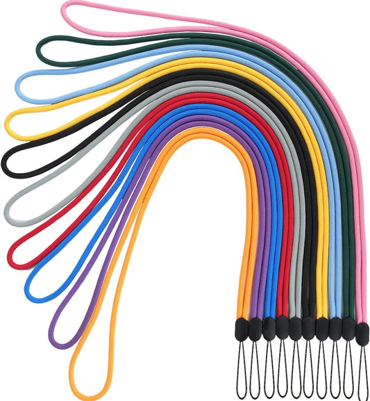 YOUOWO 10 Pack Lanyards Colored Neck Lanyard Straps For Pen Cellphone Whistles id Badges Holder Keys Office Name Badges ID Card (10 Colors - Combination 2)