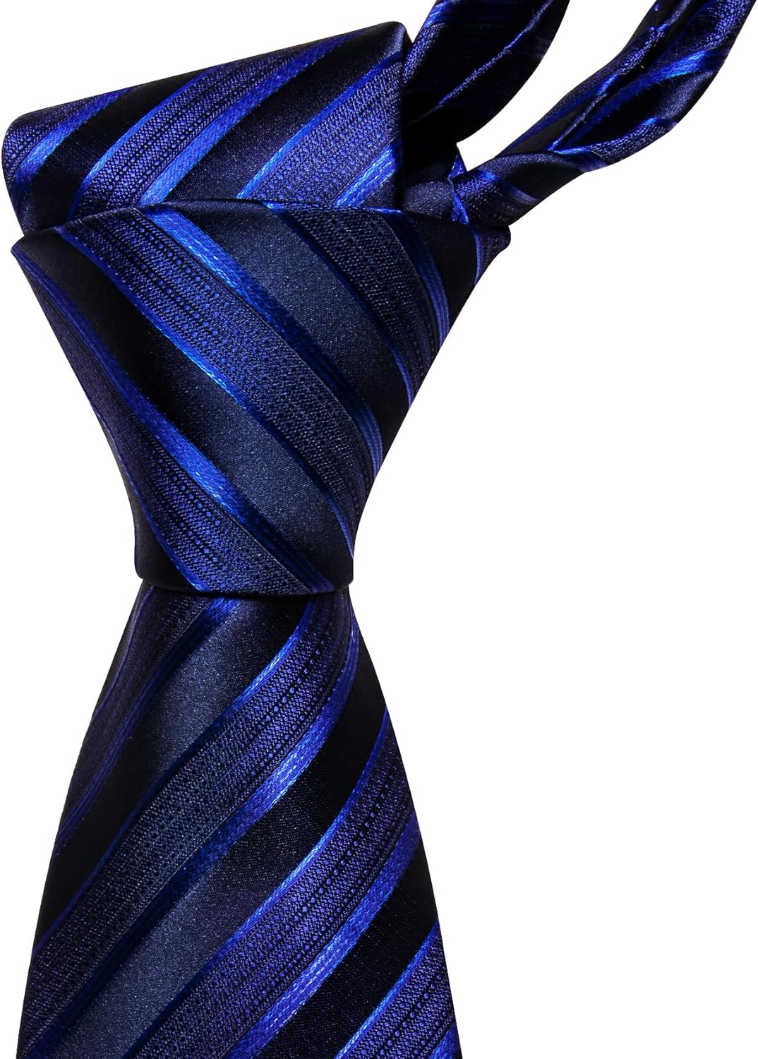 Barry.Wang Designer Classic Ties for Men Set Formal Pocket Square Cufflink Check Plaid