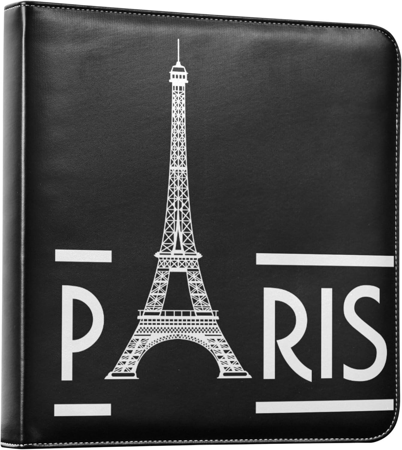 Fisyme Eiffel Tower Paris Photo Album Self Adhesive DIY Scrapbook Album for 2x3 4x6 5x7 6x8 Pictures 20 Pages Memory Book for Family Wedding