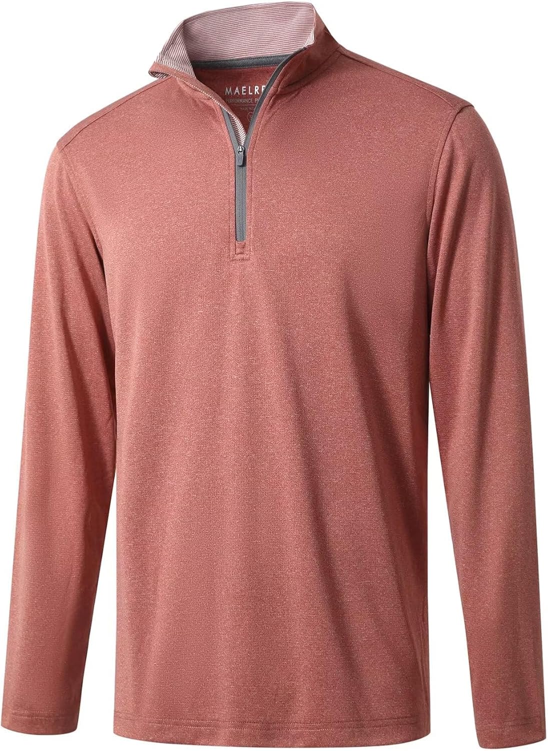 M MAELREG Quarter Zip Golf Pullover Men Dry Fit Long Sleeve Performance Wicking Mock Neck 1/4 Zip Pullover Mens Sweatshirt