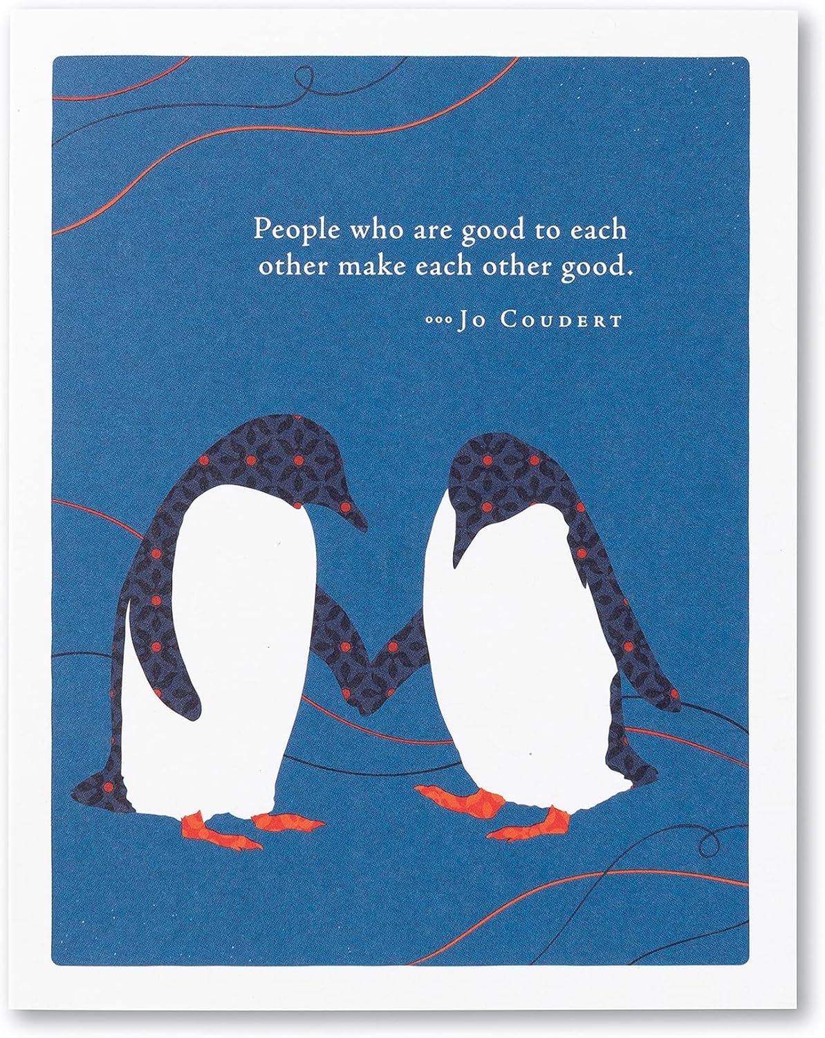 Compendium Positively Green 4-Pack of Thank You Cards – People who are good to each other make each other good (Four Cards Total, One Design, with Envelopes)