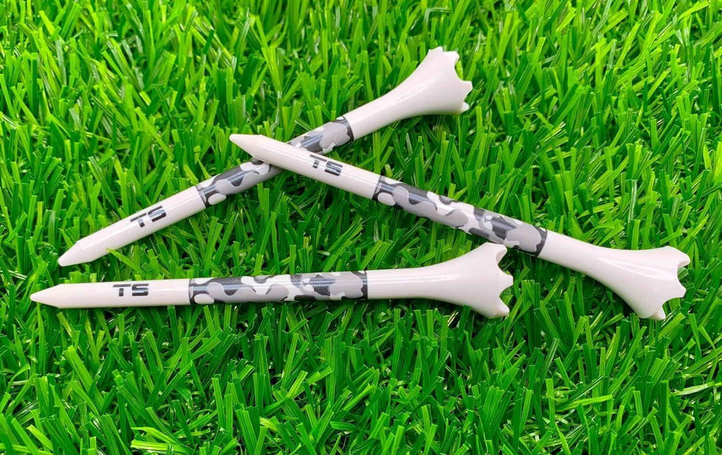 TRUESTRIKE Premium USA Golf Tees – 3¼" or 2¾" Durable Plastic Performance Tees (100 Pack) – Made in USA – Bulk Value Pack