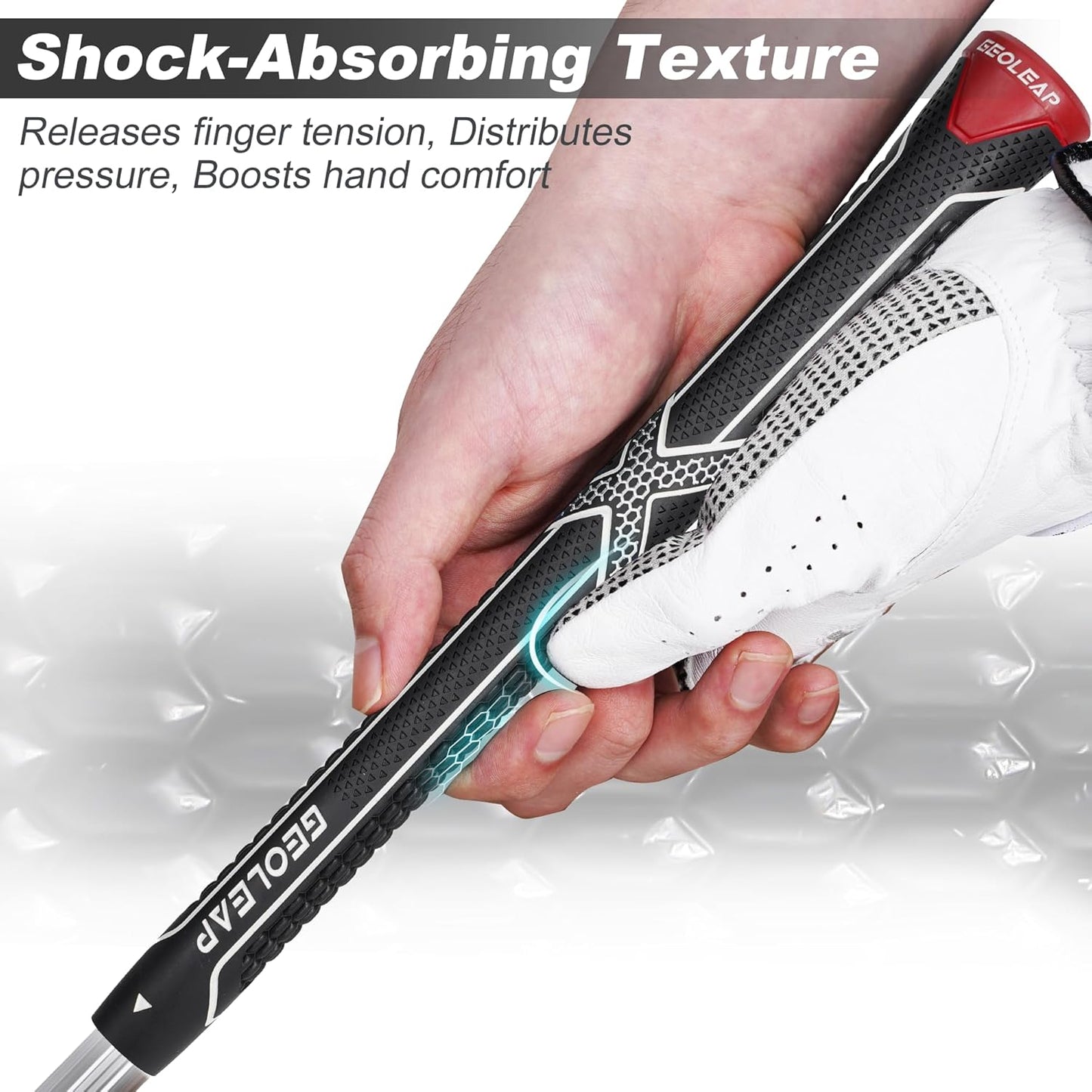 Geoleap Golf Grips 13 Pack,Non-slip and High Shock-absorbing Golf Club Grips ,Choose between 13 Grips with 15 Tapes and Full Kits.