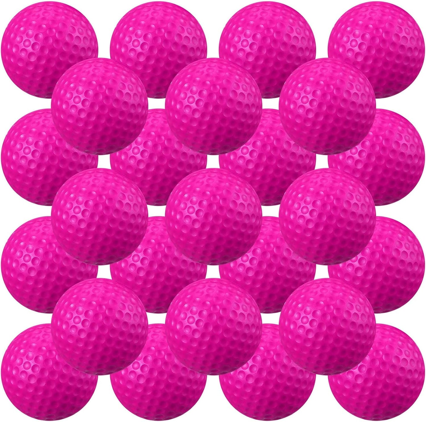 Junkin 24 Pcs Foam Golf Practice Balls Realistic Feel and Flight Training Sport Balls Elastic Soft Foam Golf Balls for Indoor or Outdoor Backyard Training