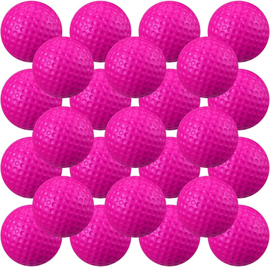 Junkin 24 Pcs Foam Golf Practice Balls Realistic Feel and Flight Training Sport Balls Elastic Soft Foam Golf Balls for Indoor or Outdoor Backyard Training