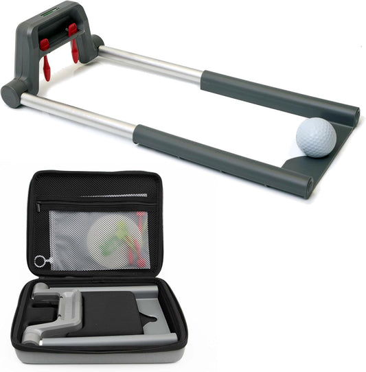 Golf Putting Trainer: Pur Truth Replaces 8 Most Used Golf Putting Aids - Premium Mastery System - Perfect Eyeline Accuracy, Stroke Path, Length and Arc. Precise Square Face Training.