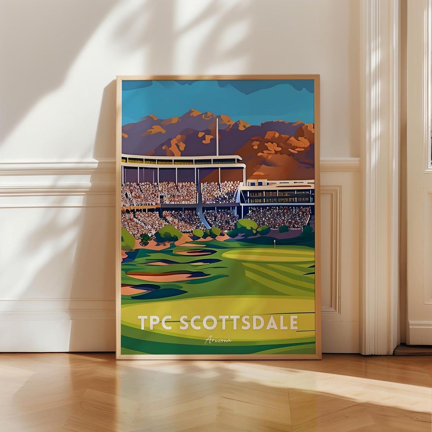 Golf Course Premium Giclee Fine Art Prints - Augusta, Pebble Beach, Pinehurst, Golf Course Posters, Golf Wall Art, Aesthetic Poster for Home Office Decor, Ready to Frame