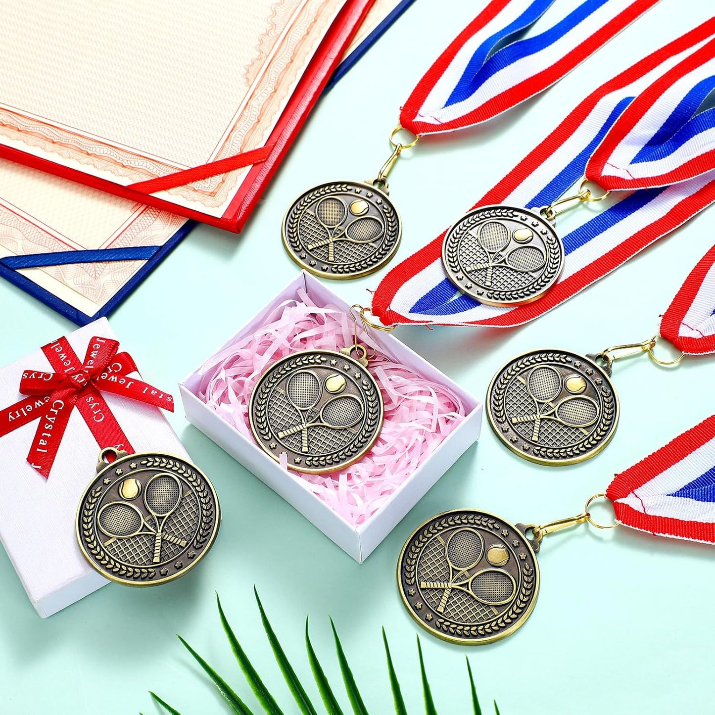 Remuuly 30 Pcs Gold Medals Bulk 2'' Basketball Soccer Baseball Volleyball Football Lacrosse Kickball Cheer Bowling Trophy Medals for Awards for Sports Participation Winner Gift