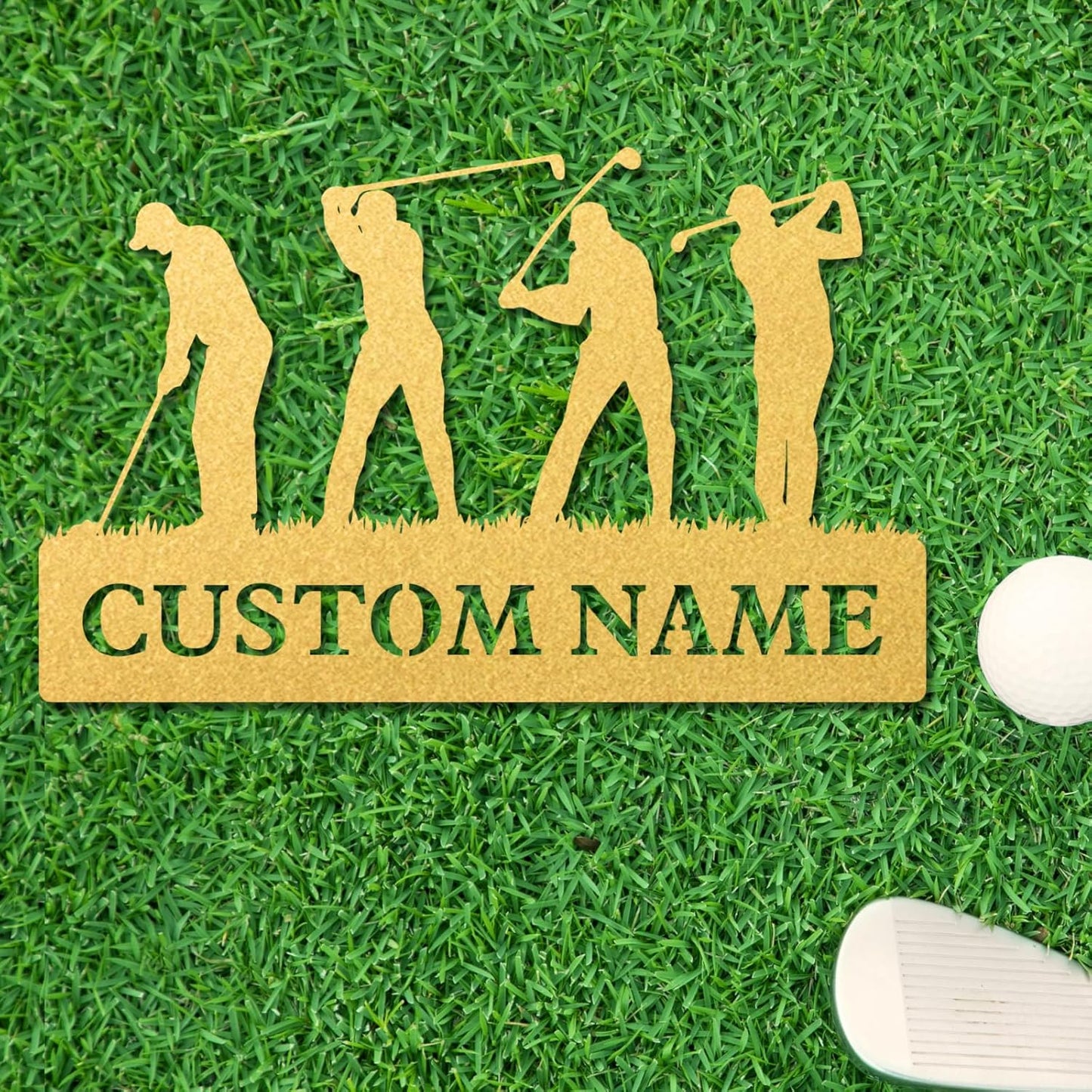 Personalized Golf Metal Wall Art, Vintage Golf Wall Decor, Custom Signs Outdoor Metal, 19th Hole Home Decor for Man Cave Garage Bar Club, Personalized Golfer Gifts for Men Dad Father