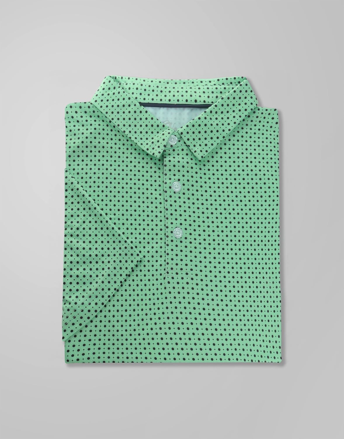 Obla Mens Golf Polo Shirts Short Sleeve Dry Fit Performance Moisture Wicking Casual Print Collared Golf Shirts for Men