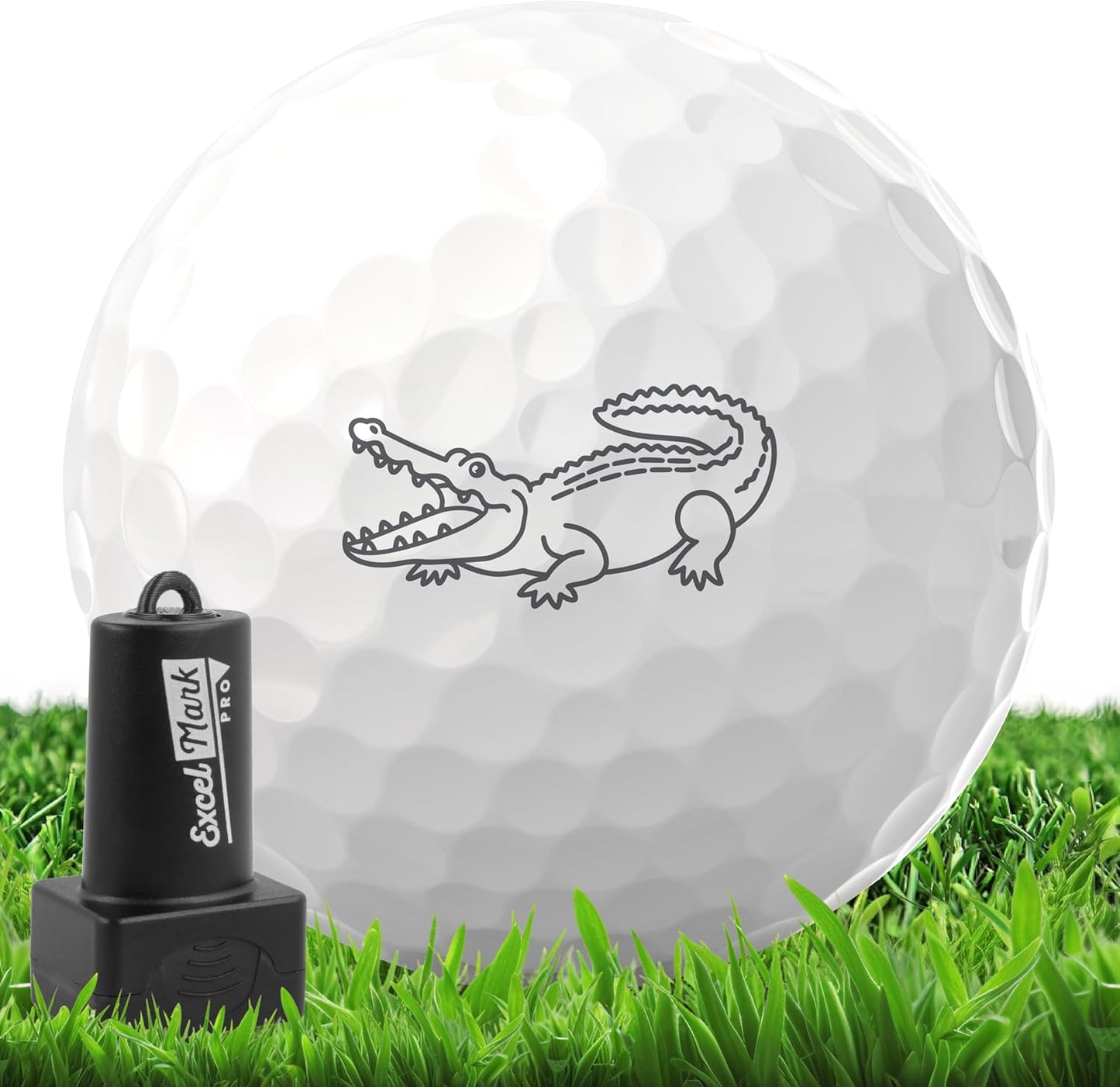 ExcelMark Pro Golf Ball Stamp - Easy Ball Identification - Choose from 25+ Styles and 4 Colors!