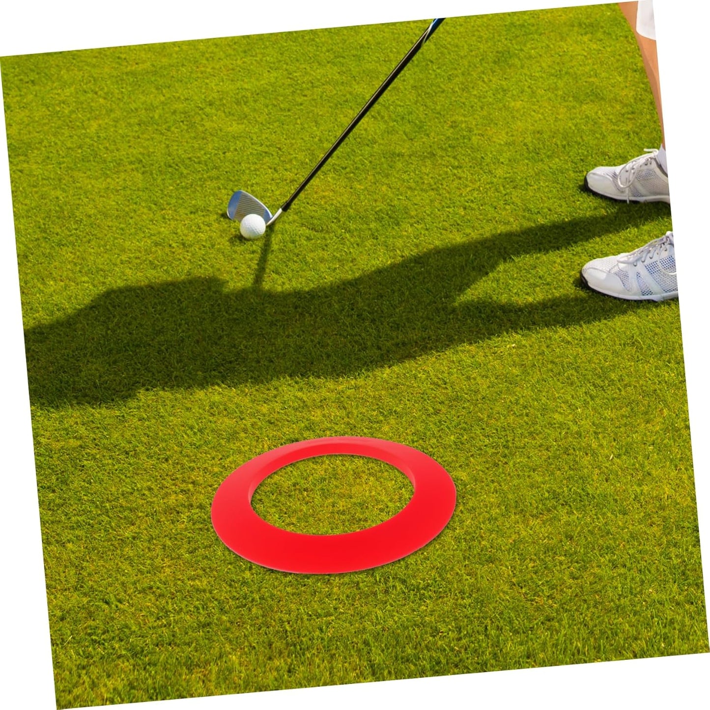 Happyyami Golf Putting Cup Ring Golf Hole Target Circles Silicone Golfs Green Hole Cup Rings Golf Training Tool