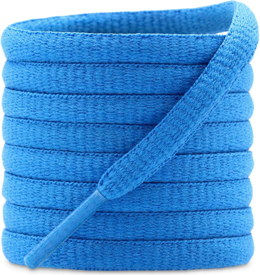 DELELE 2Pair Oval Shoes laces 42 Colors Half Round 1/4" Athletic ShoeLaces for Sport/Running Shoes Shoe Strings