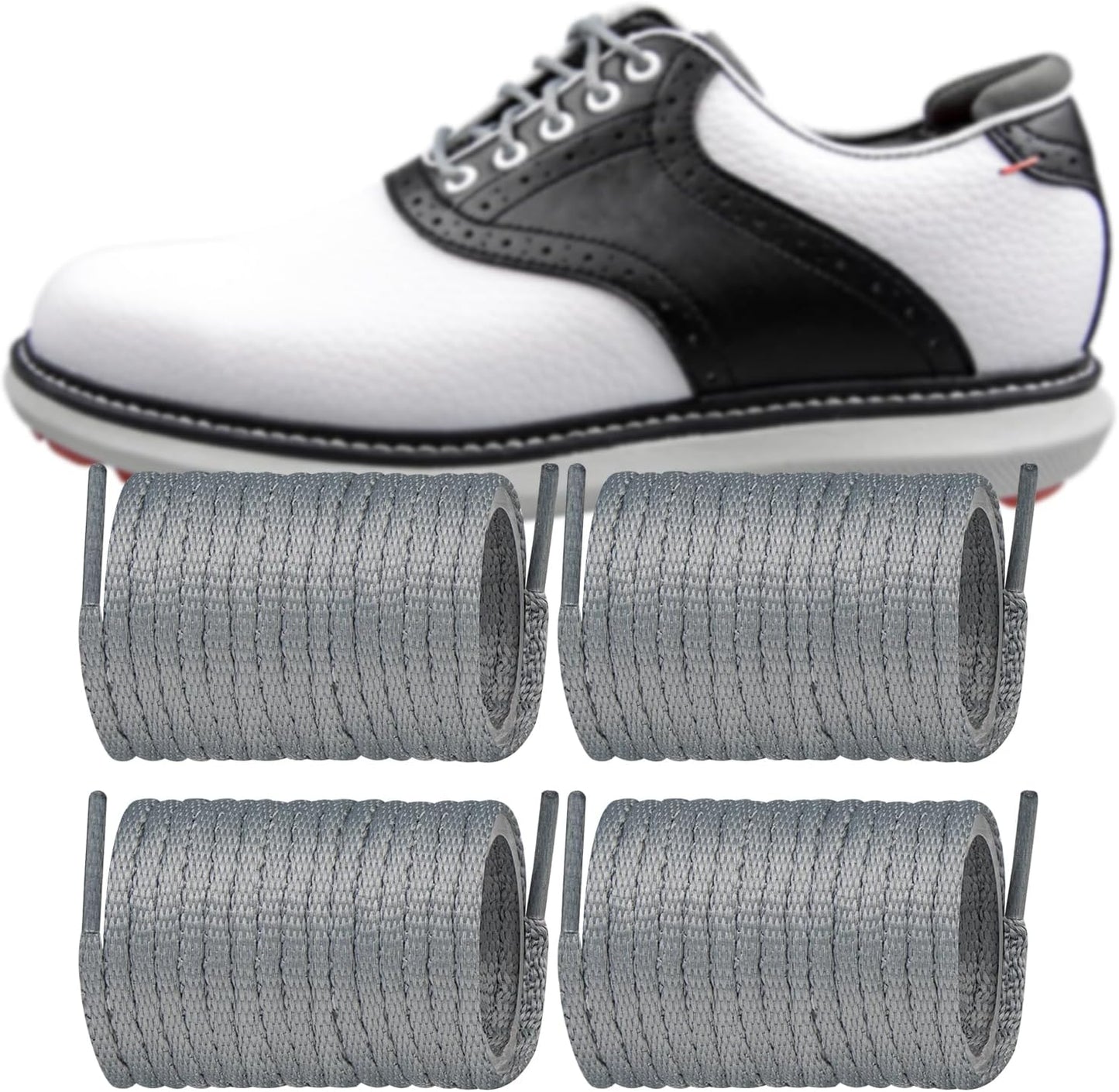 Endoto 2 Pairs Shoelaces for FootJoy Golf Dress Oxford Shoe Laces Replacement Shoe Strings