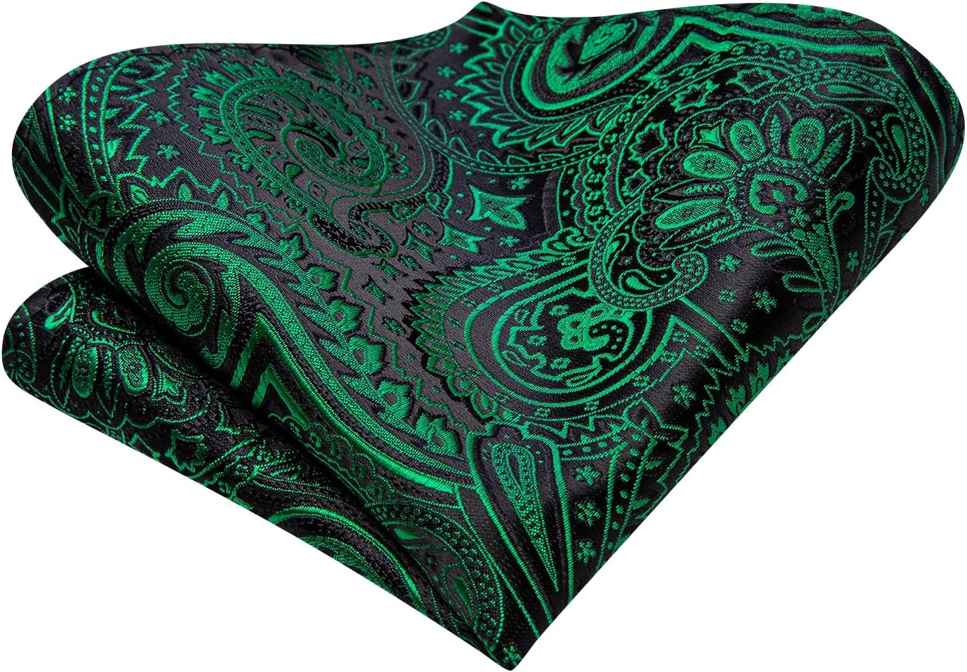 Hi-Tie Men 63inches Tie Set Extra Long Necktie Paisley Tie Pocket Suqare Cufflinks Big and Tall Men Tie