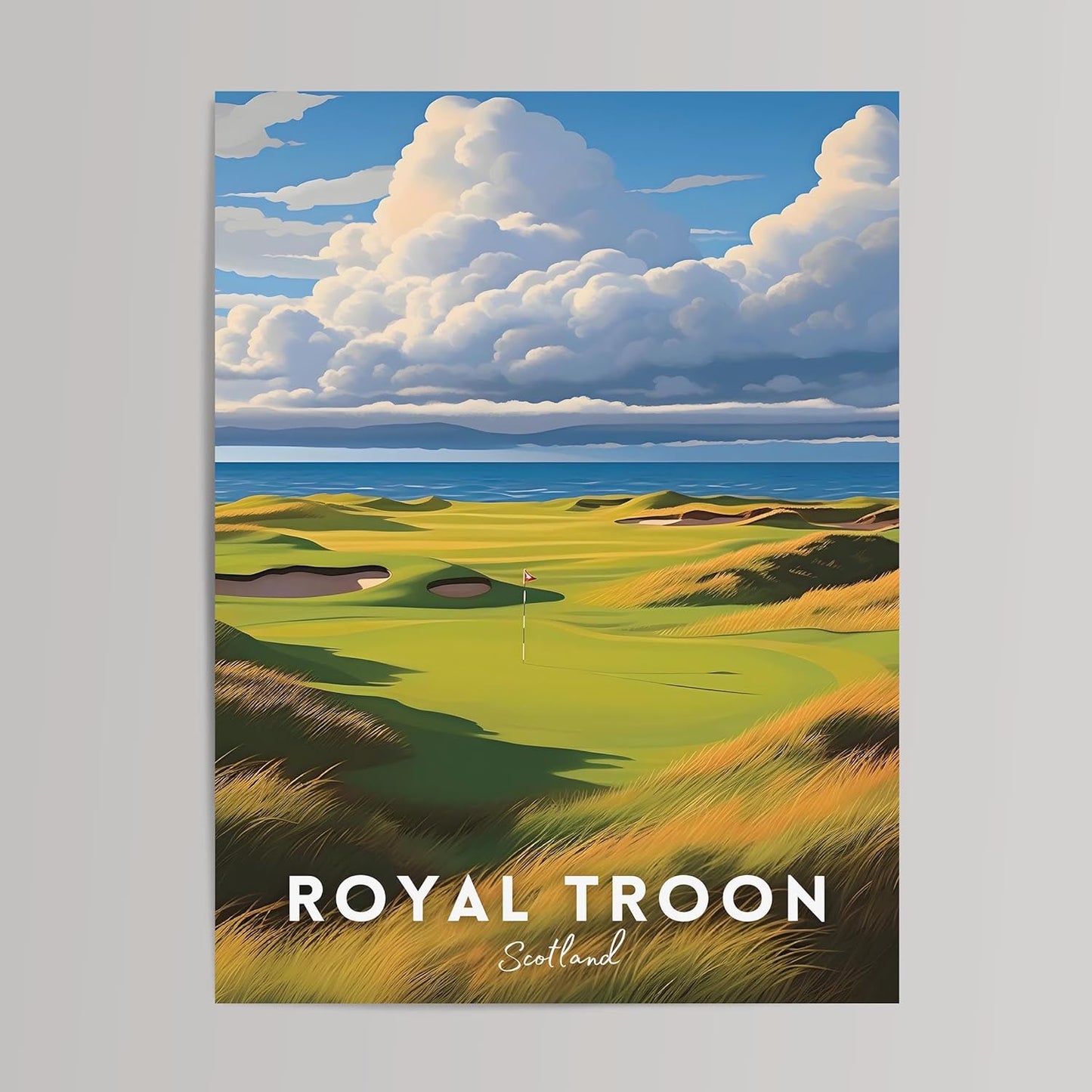 Golf Course Premium Giclee Fine Art Prints - Augusta, Pebble Beach, Pinehurst, Golf Course Posters, Golf Wall Art, Aesthetic Poster for Home Office Decor, Ready to Frame