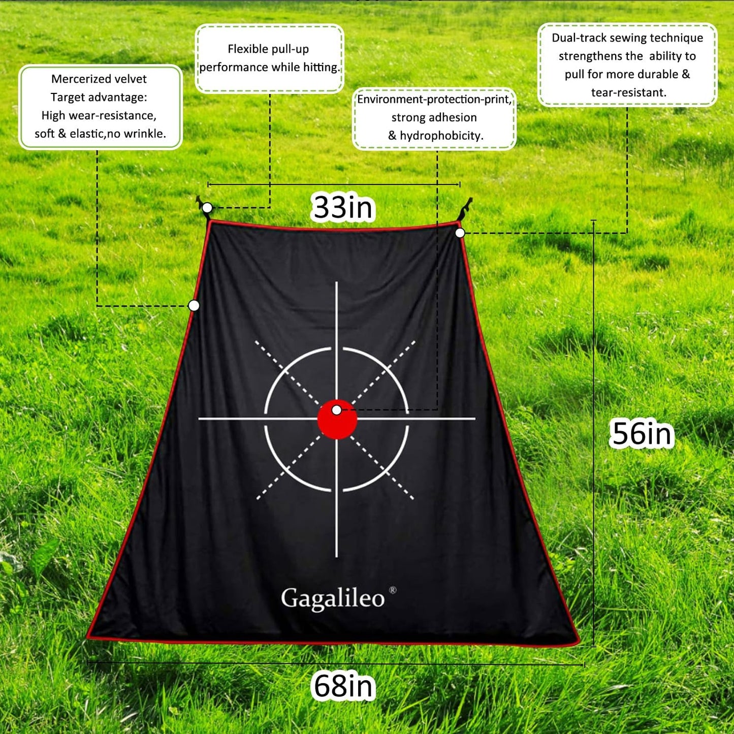 Gagalileo Golf Training Net for Teens & Beginners: with Target Portable for Backyard Indoor Outdoor Hitting Practice