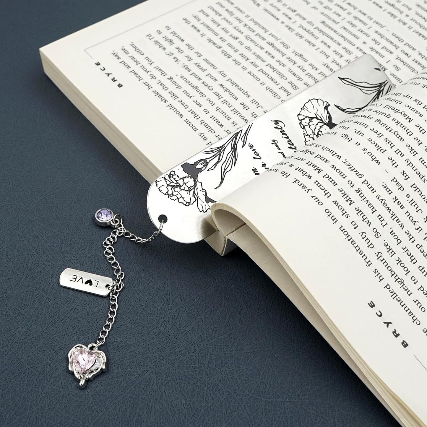 Metal Bookmark Gifts for Women Men,Book Marks for Reading,Bible Bookmarks,Friends Teacher Birthday Valentines Mothers Fathers Day Christmas Book Lovers Gift (06-Mom's Gift)