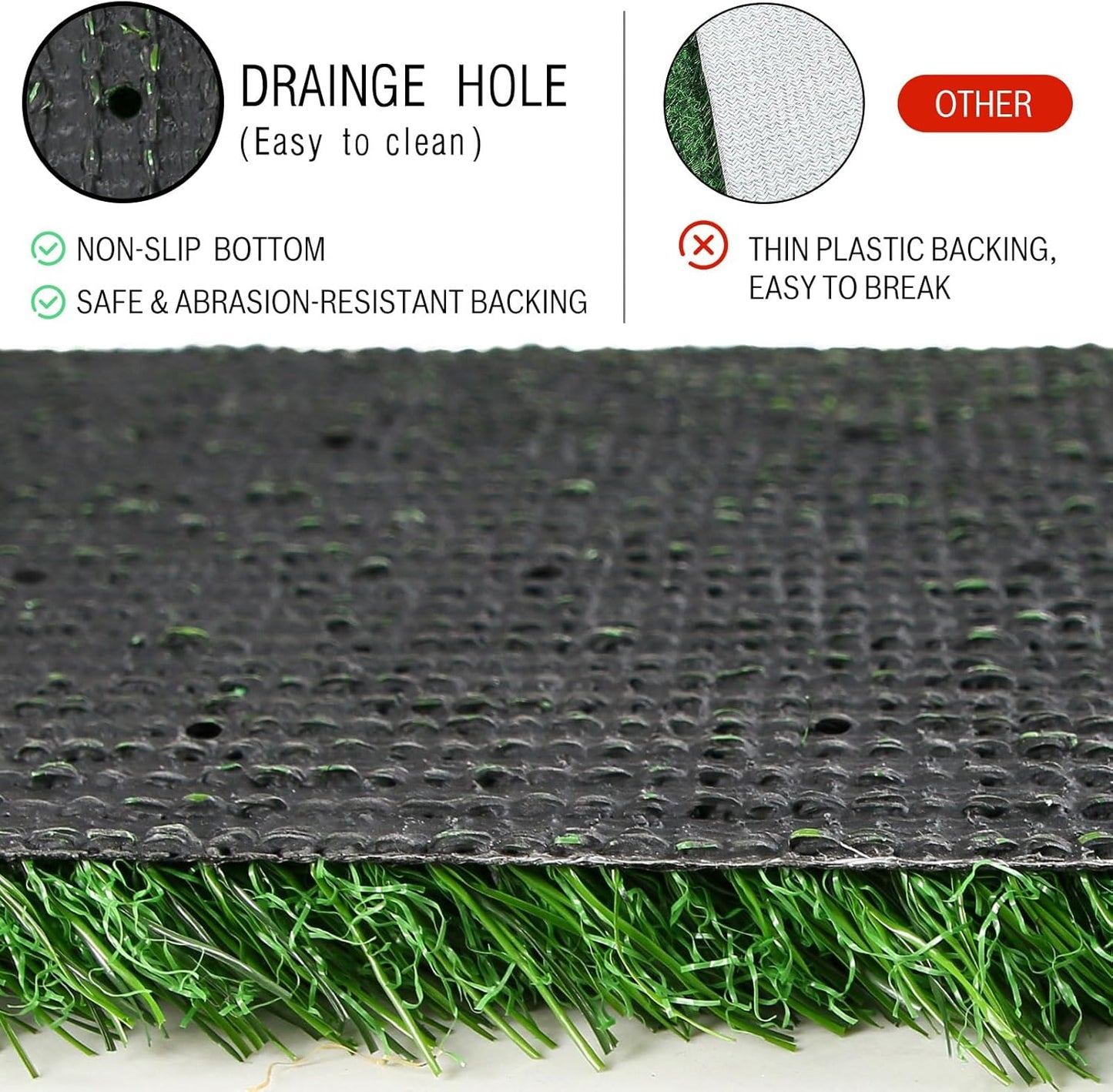 XLX TURF Artificial Grass Table Runner 72 Inches - Green Fake Grass Turf Christmas Football Golf Birthday Party Decorations Table Centerpiece for Safari Theme Baby Shower