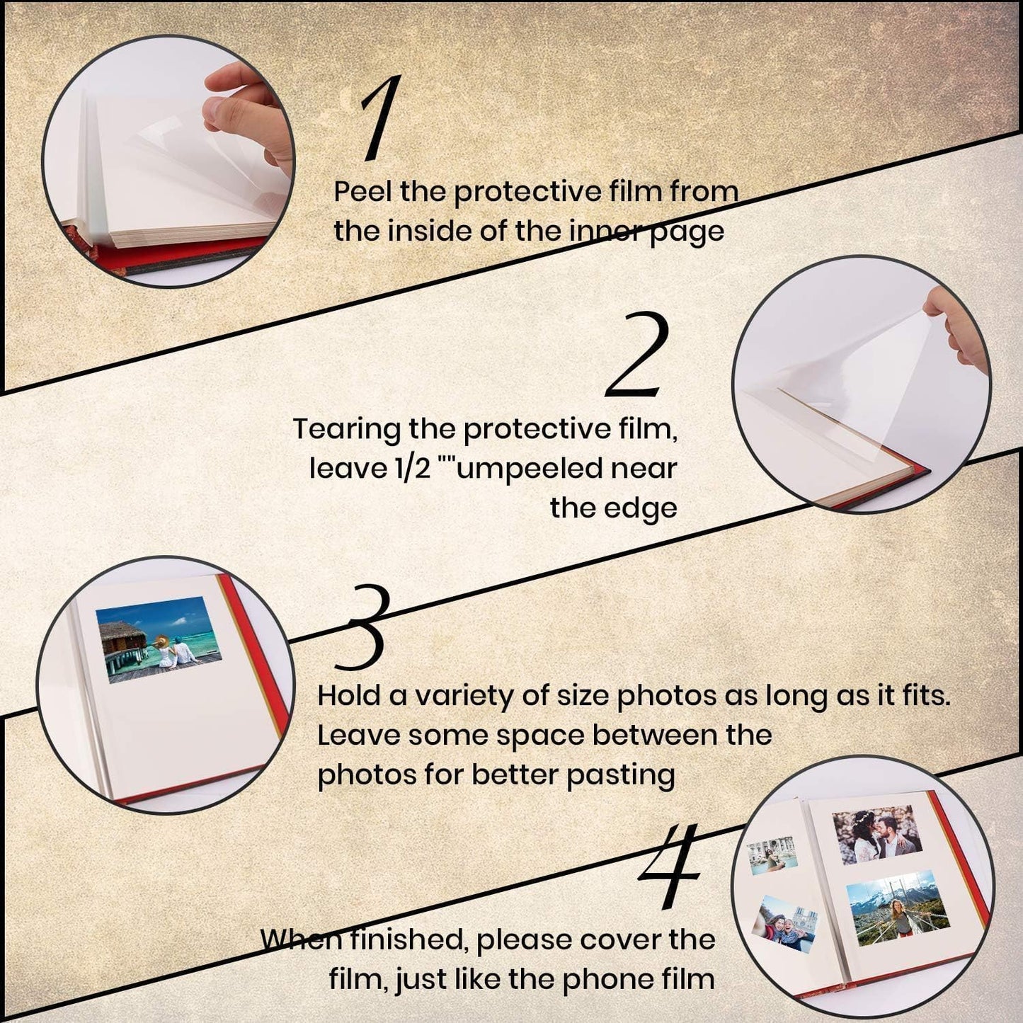 Large Adventure Book Photo Album Magnetic 13"x11.5"DIY,Handmade for Anniversary,Family Memories Accommodates 3x5 to 8x10Photos Inspired by 'Up',Perfect for Couples,Friend,Travel Memories(Movie Style)