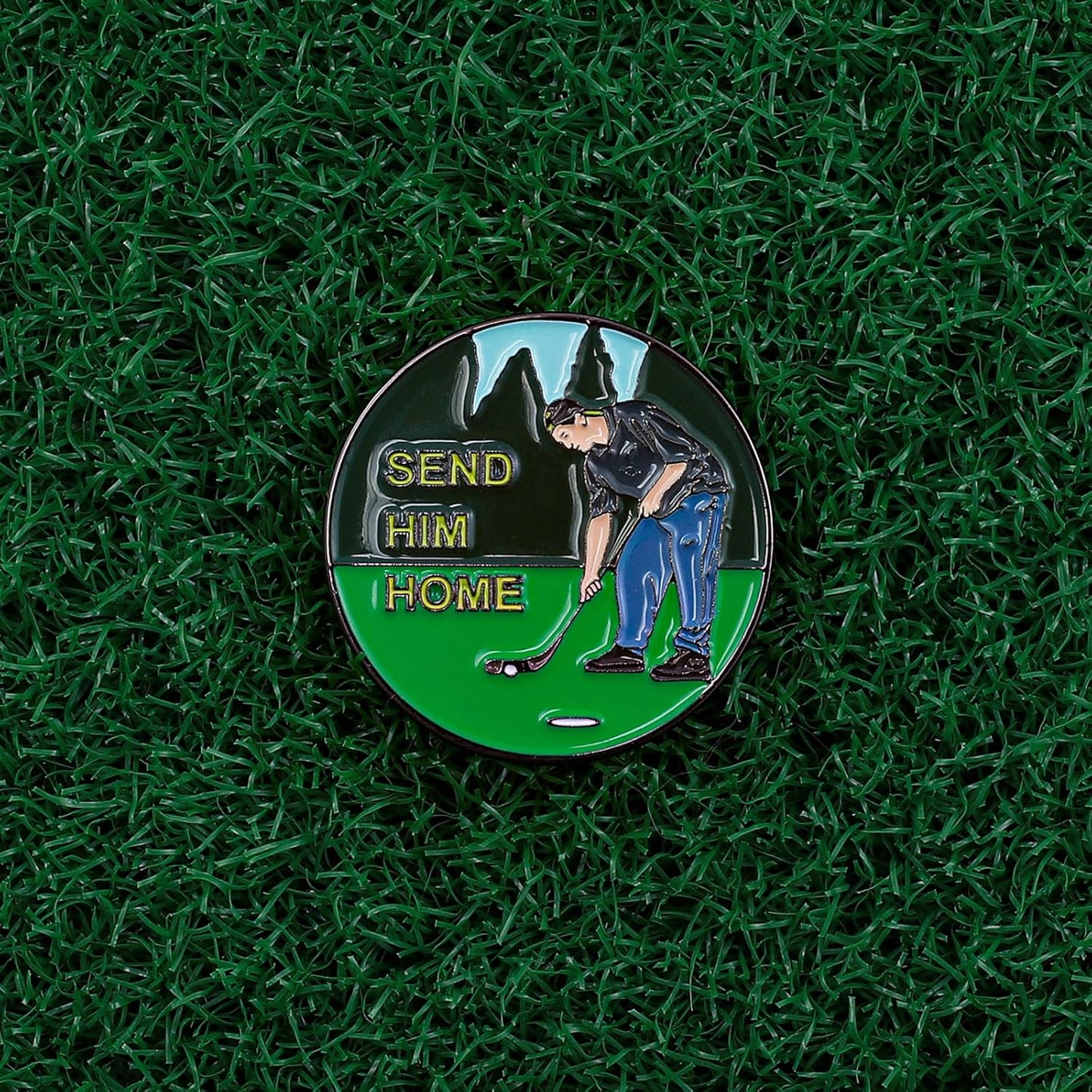 Golf Ball Marker with Magnetic Hat Clip - Funny Golf Gift