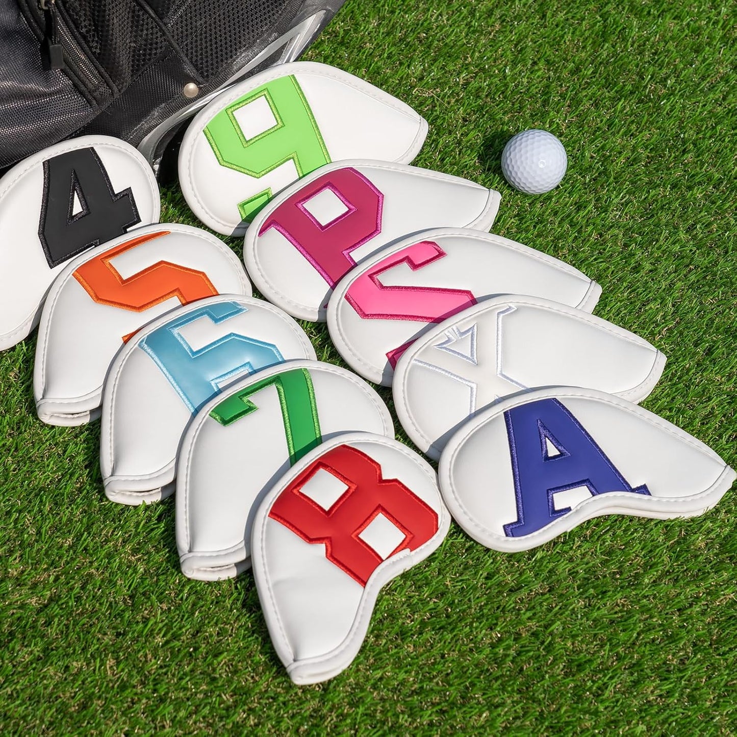 Craftsman Golf Magnetic Iron Headcovers Protective Cover with Large No. Available for Customize Name