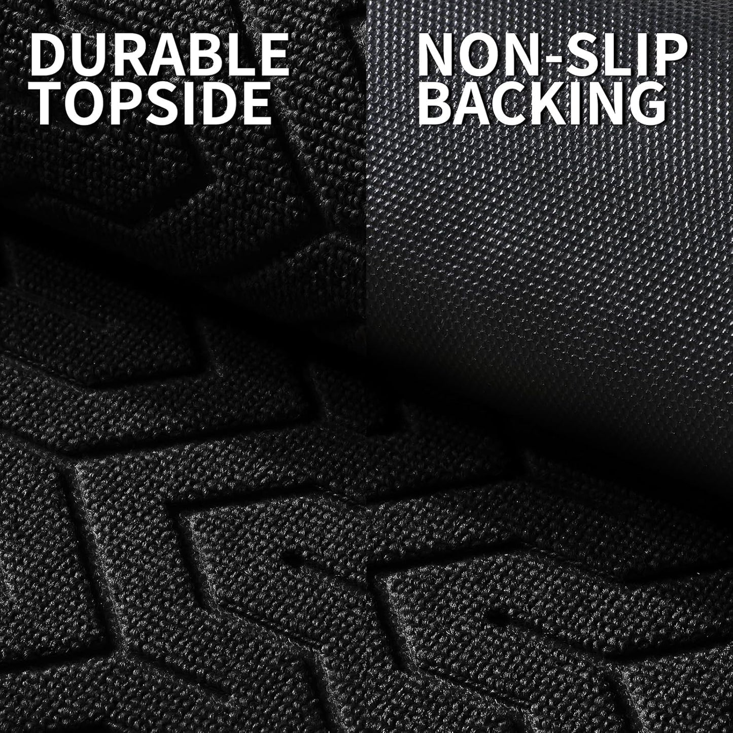 Yimobra Front Door Mat Outside Entrance 29.5x17, Waterproof Heavy Duty Outdoor Mats for Front Door, Non Slip Rubber Entry Mat for Garage Patio Indoor, Black