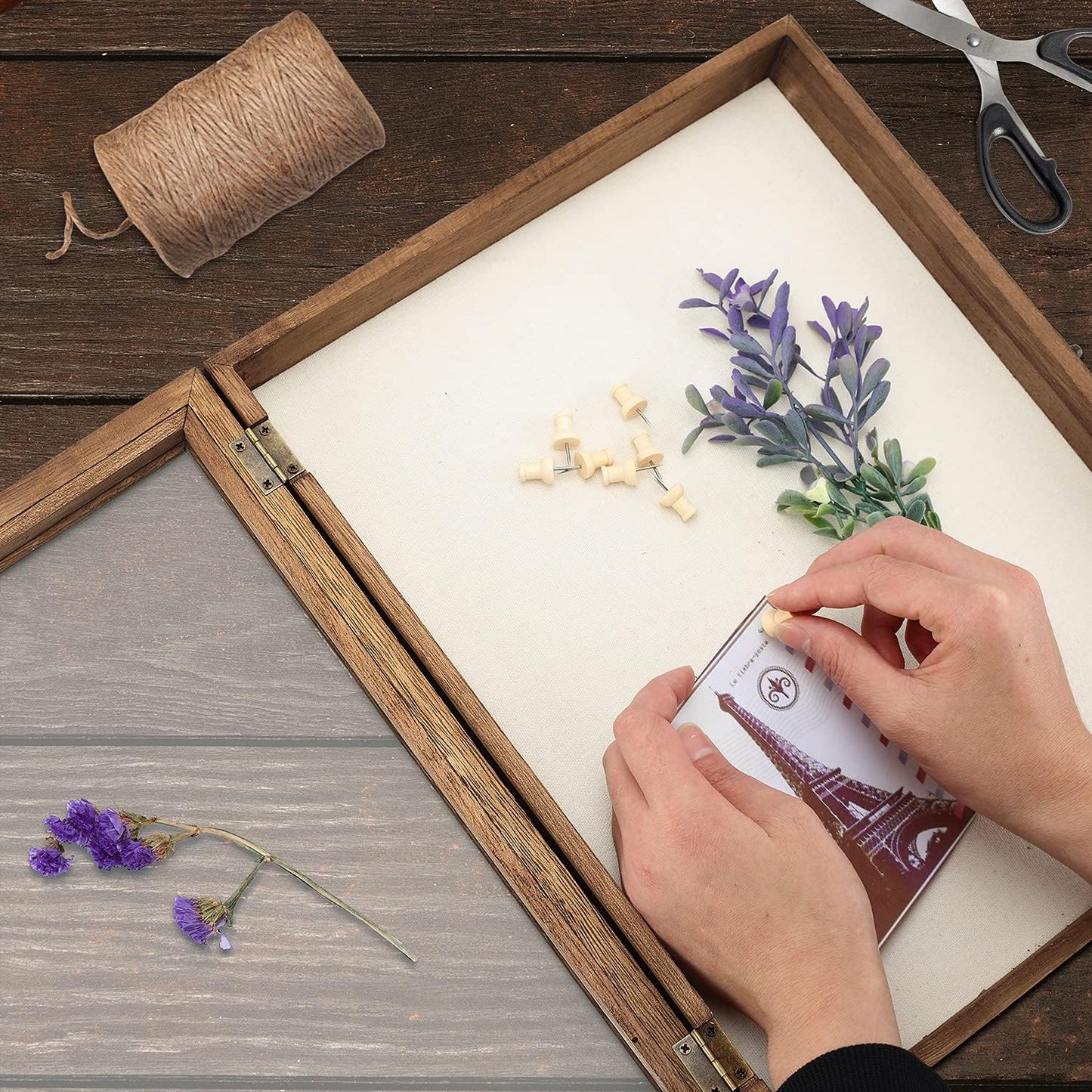 TJ.MOREE Shadow Box Display Case 11 x 14 Shadowbox Frame with Linen Back Memorabilia Bouquet Medals Photos Memory Box for Keepsakes