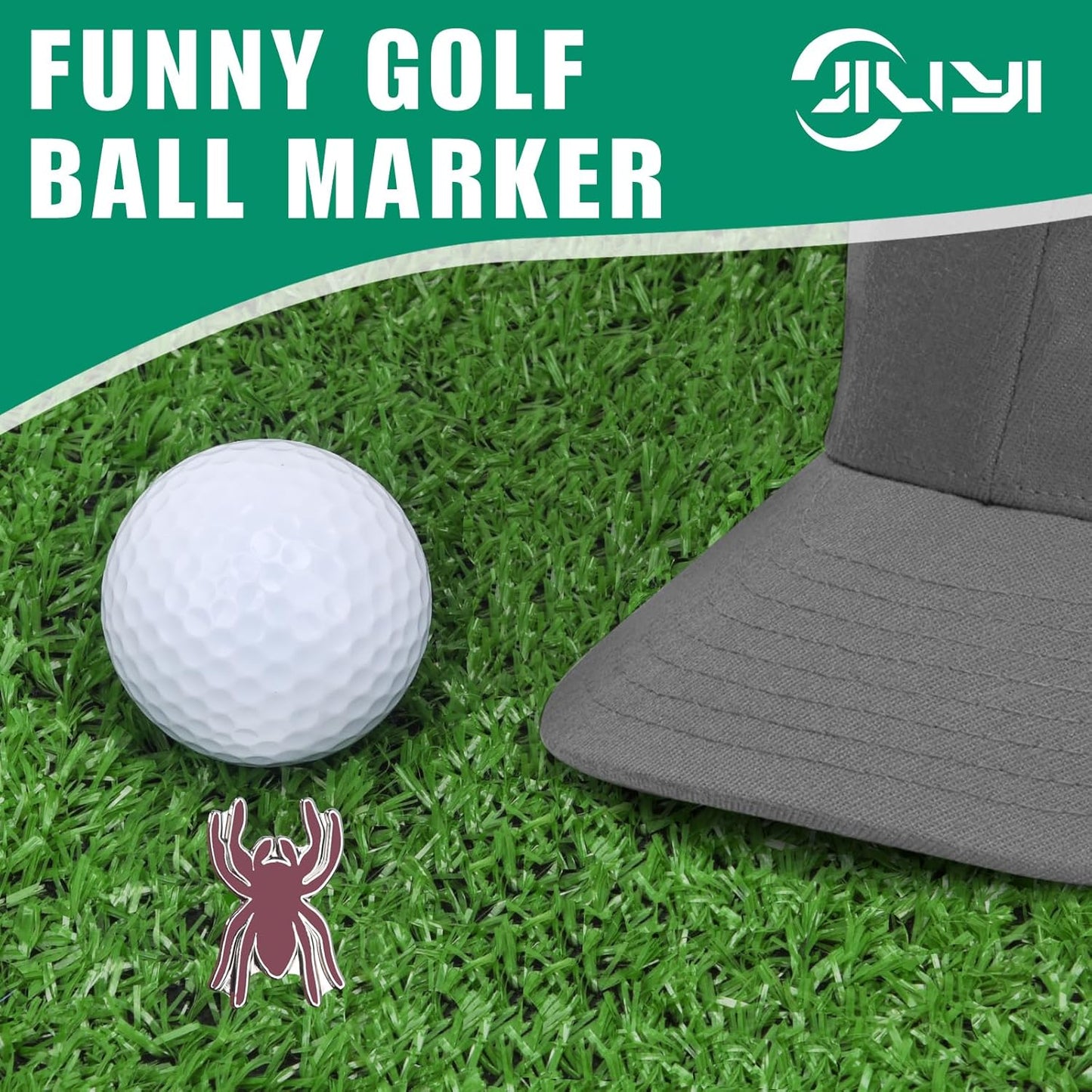 Golf Ball Marker Hat Clip, Golf Accessories for Men, Golf Ball Stamp, Funny Golf Gifts, Golf Gadgets