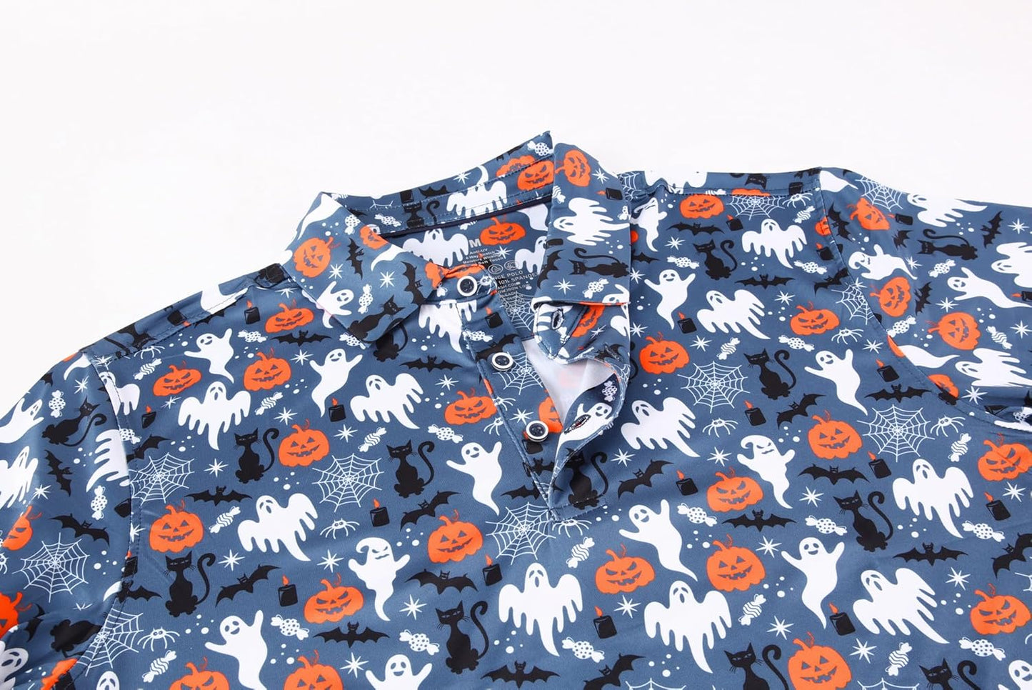 Alex Vando Mens Hawaiian Golf Shirt Moisture Wicking Digital Print Golf Shirts for Men