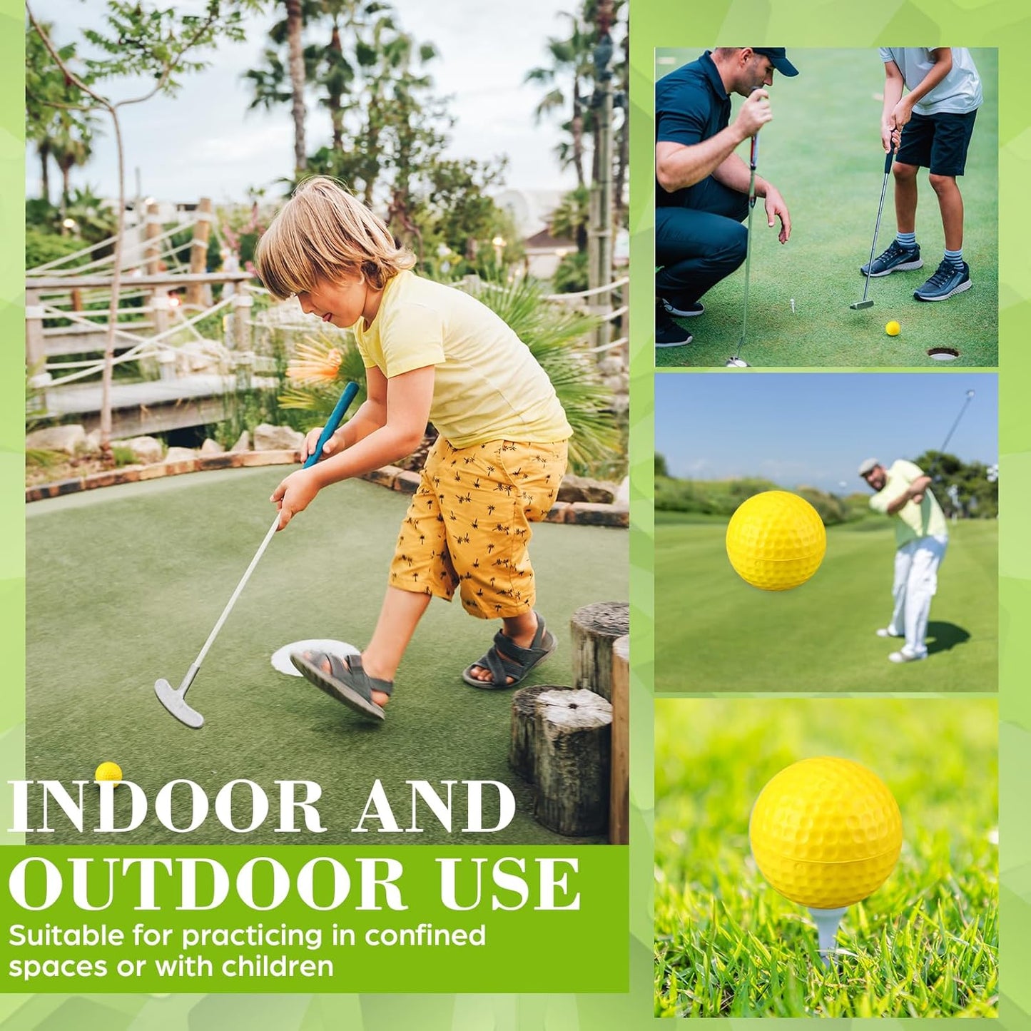 12 Pcs Foam Golf Practice Balls Soft Foam Balls for Golf Practice Realistic Feel and Flight Sport Training