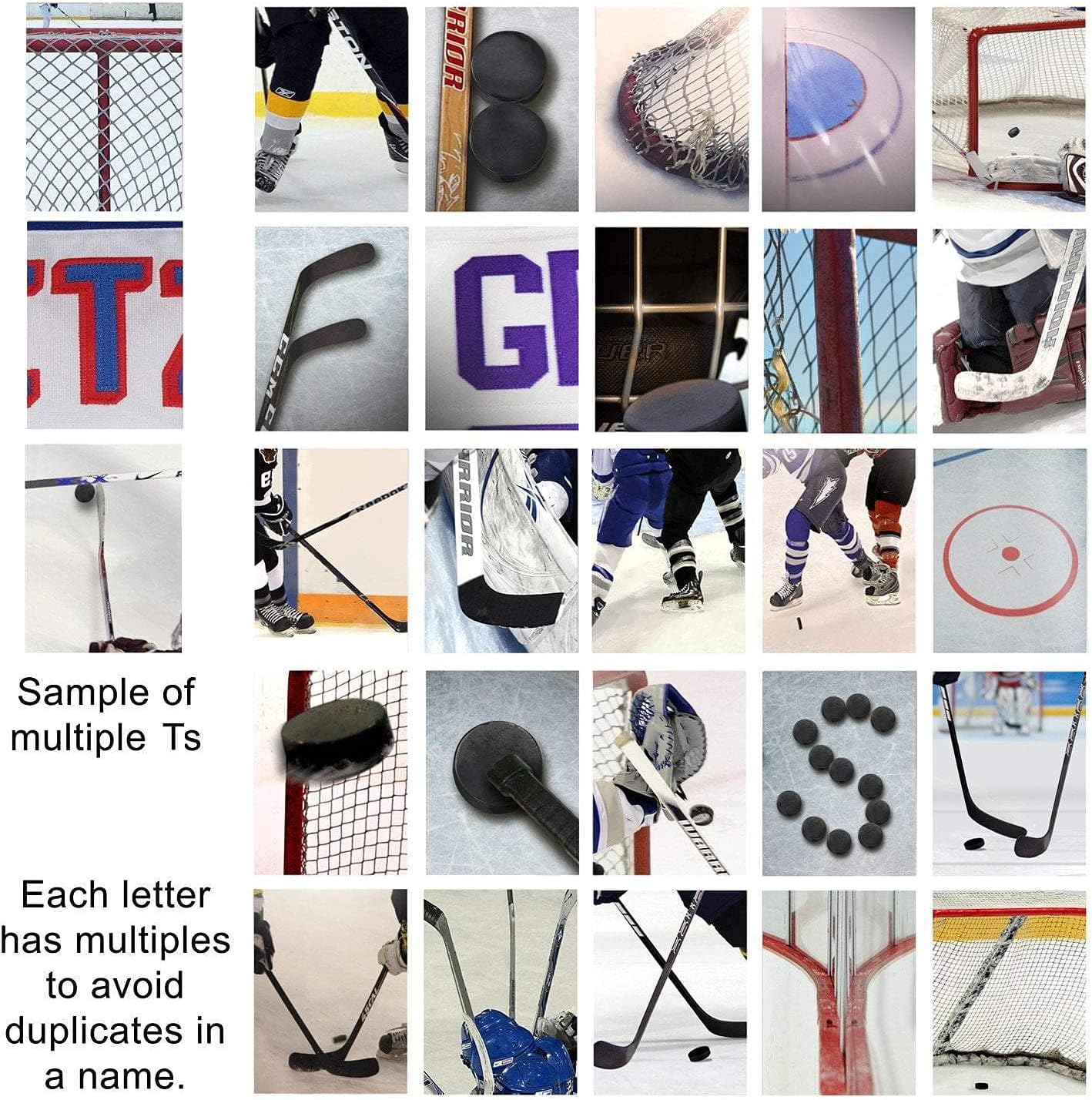 Personal-Prints HOCKEY Personalized Décor or Gift for the Hockey Player, Coach, Team, or Fan | Customized Hockey Name Wall Art Gift (6"x18" Stretched Canvas)