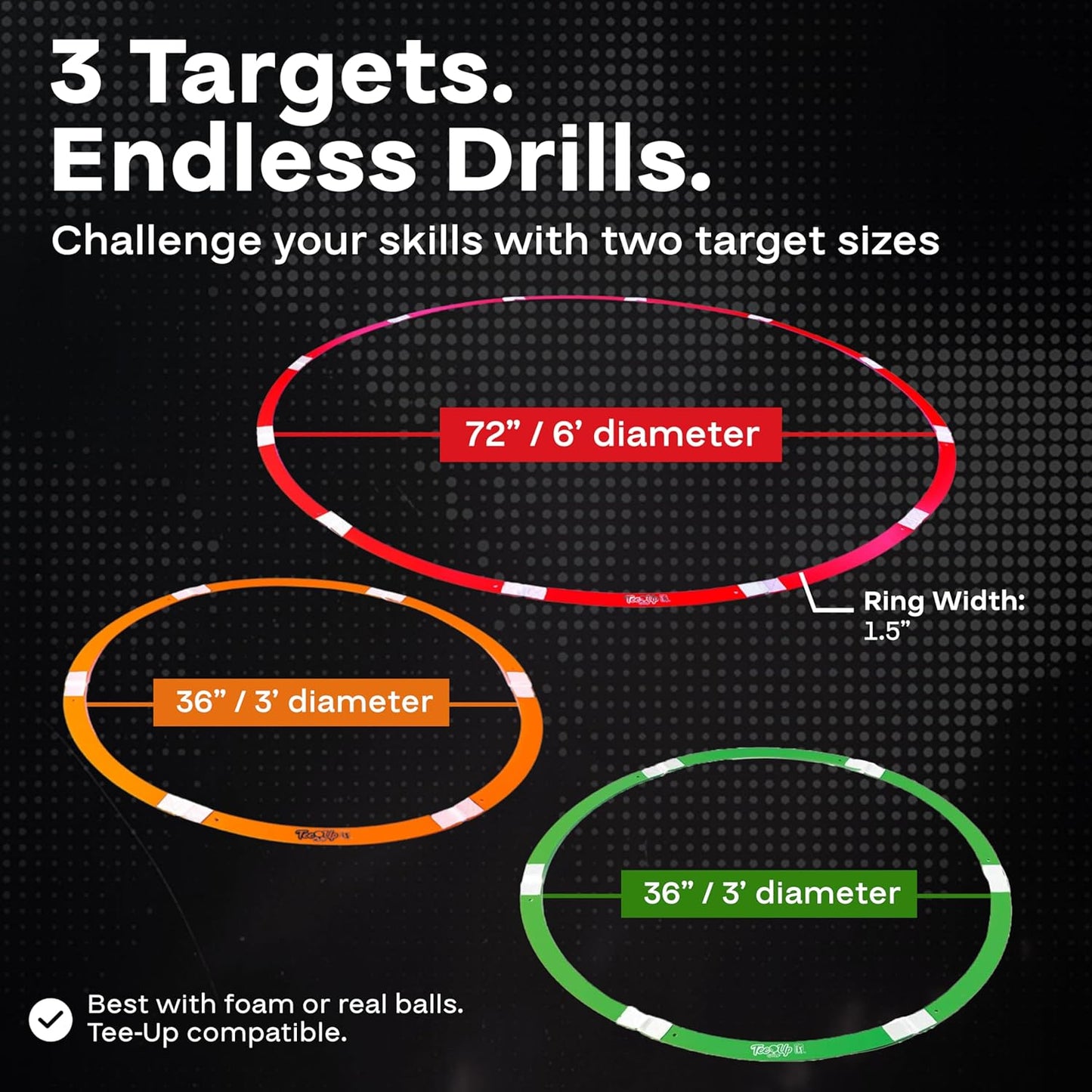 PGA Tour Golf Practice Aids by Golfgen: Premium Chipping Nets, Putting Rings, & Targets, Indoor & Outdoor Training, Improve Accuracy & Control, Master Putting and Chipping, Portable for On The Go