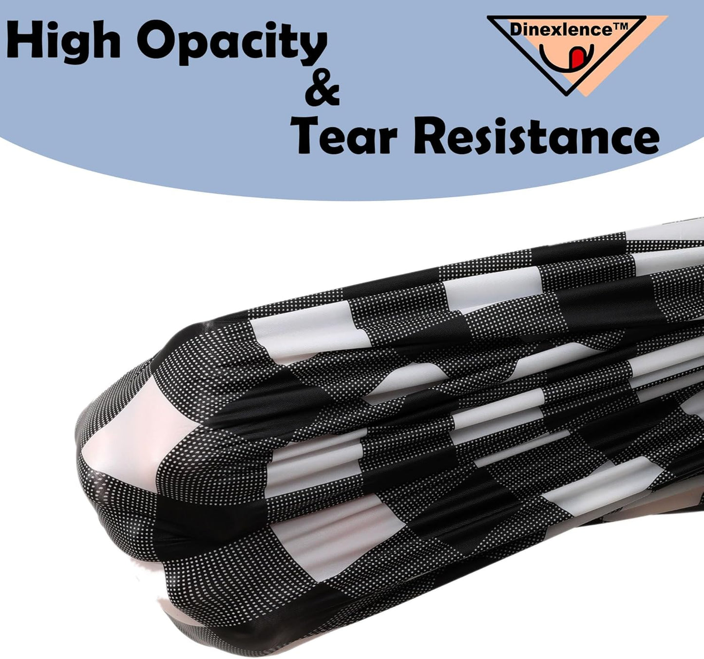 2 Pack Black Gingham Checkered Premium Plastic Tablecloth Rectangle 54 x 108 Inches Reusable Onyx Black Buffalo Plaid Decorative Table Cover for Dining, Wedding, Party