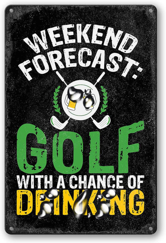 Golf Sign Metal Signs Vintage Funny Tin Signs For Man Cave Signs And Decor Caution Golf Cart Vintage And Retro Signs Personalized Golf Themed Decor 8X12 Inch