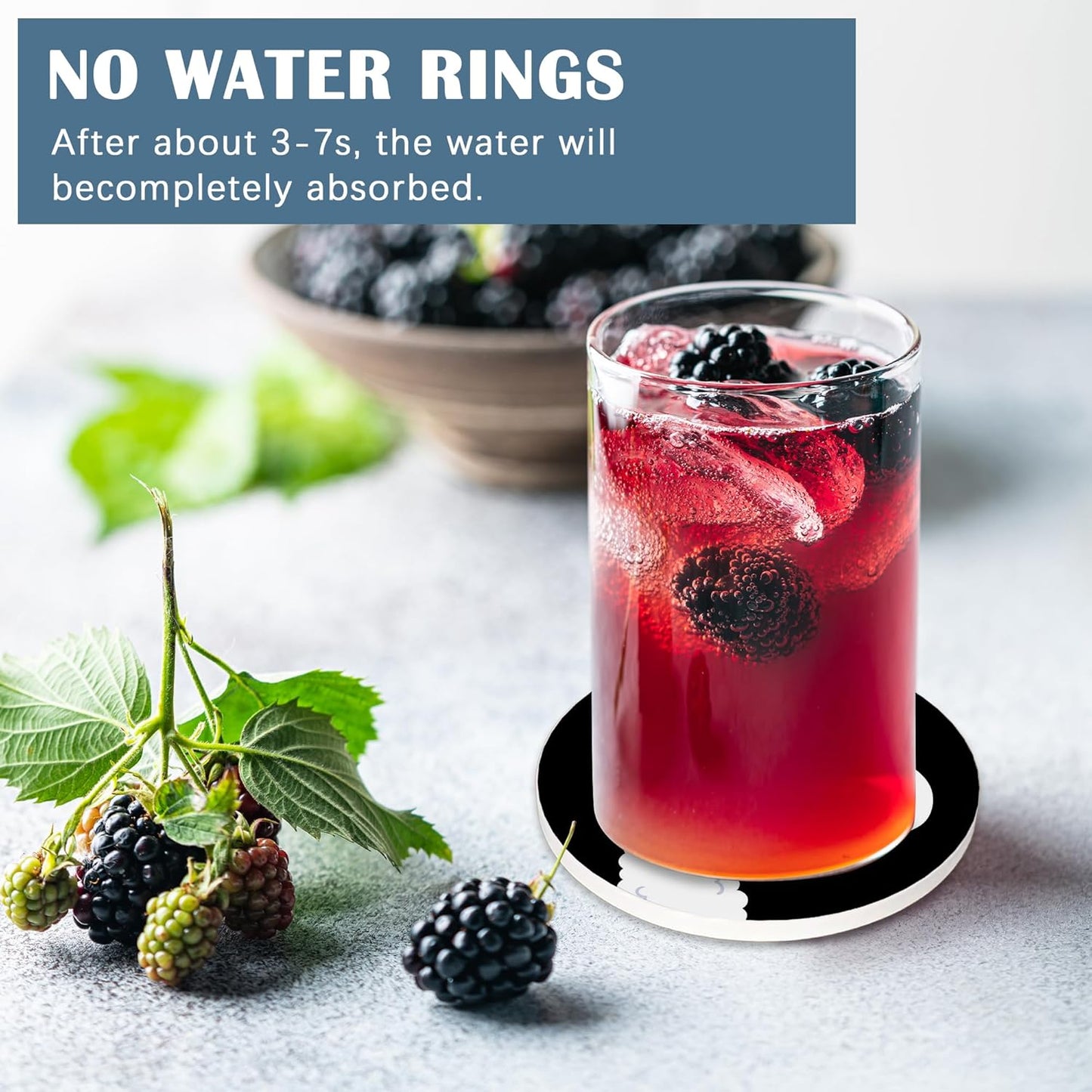 Coasters for Drinks,Set of 4 Absorbent Coasters,Sup Llama Funny Ceramic Coasters with Cork Base,Cup Coaster for Coffee Table Protection,Gifts for Housewarming Birthday - Home and Dining Room Decor