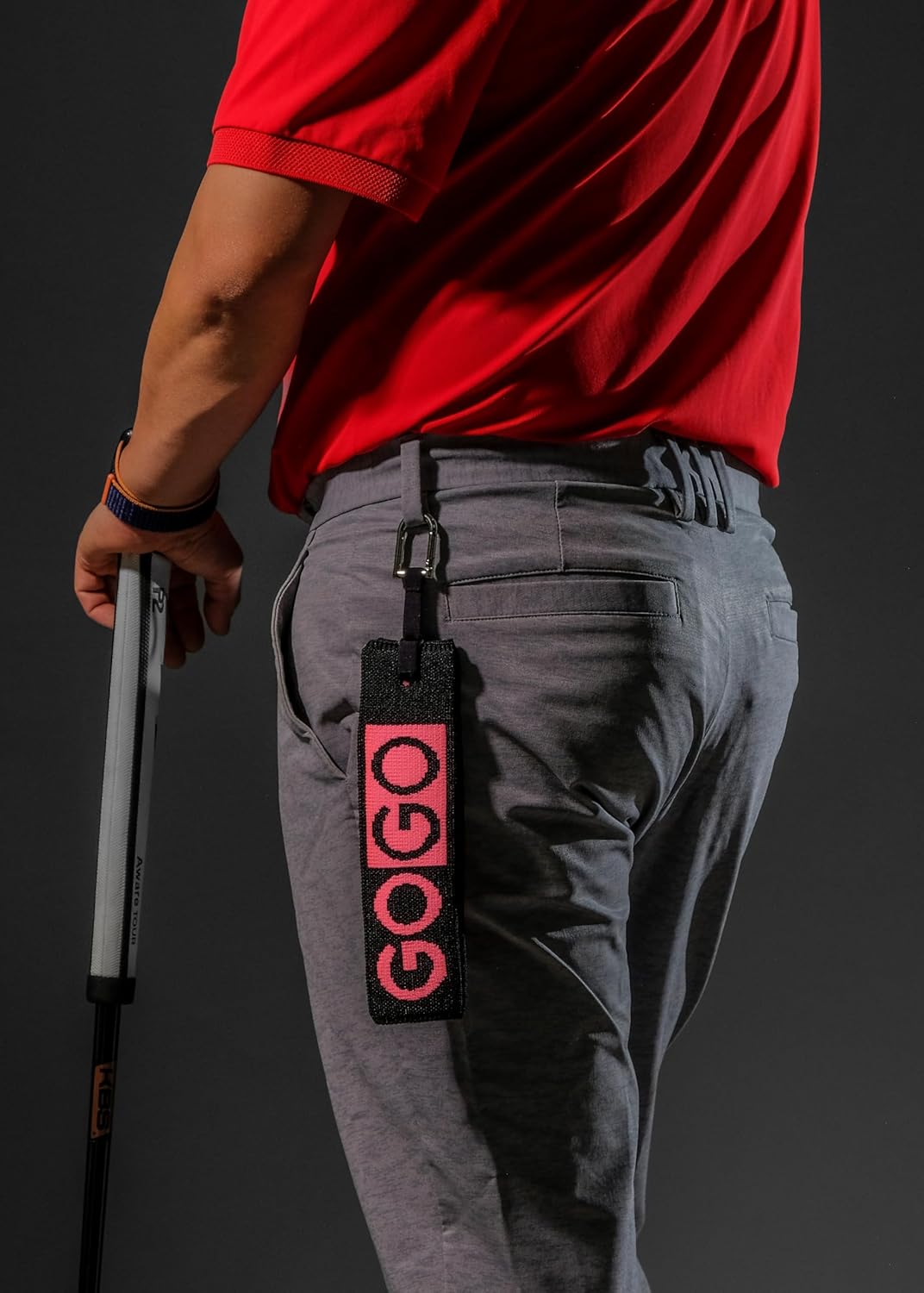 ANDGOLF Pleats Ball Towel, Use to Wash My Ball and Club, Best Choice for Golf Gifts, Embroidered Golf Towels, Clip for Bags/Pants/Skirts, Durable Elastic Band, Colorful Fashion Golf Item