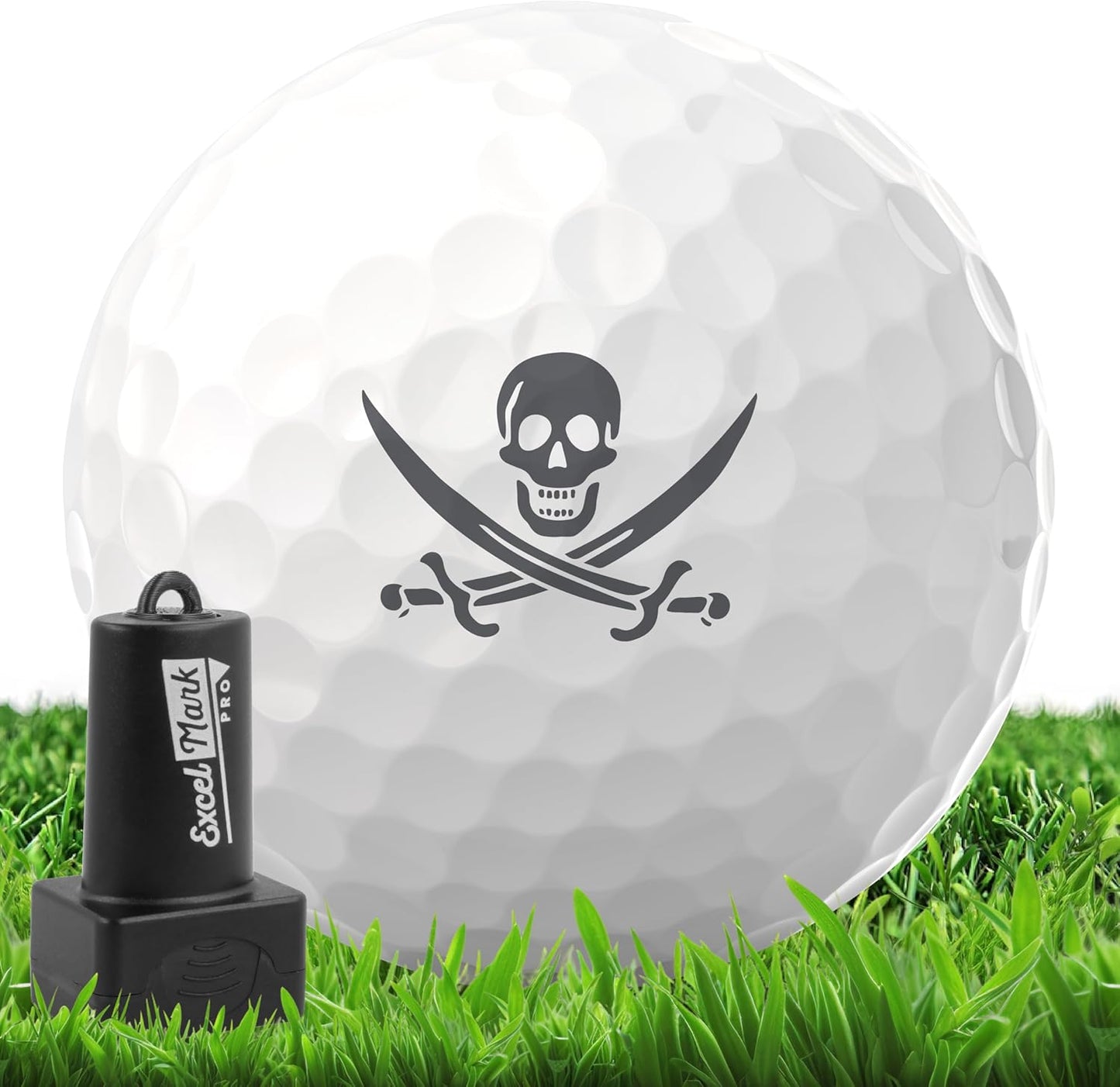 ExcelMark Pro Golf Ball Stamp - Easy Ball Identification - Choose from 25+ Styles and 4 Colors!