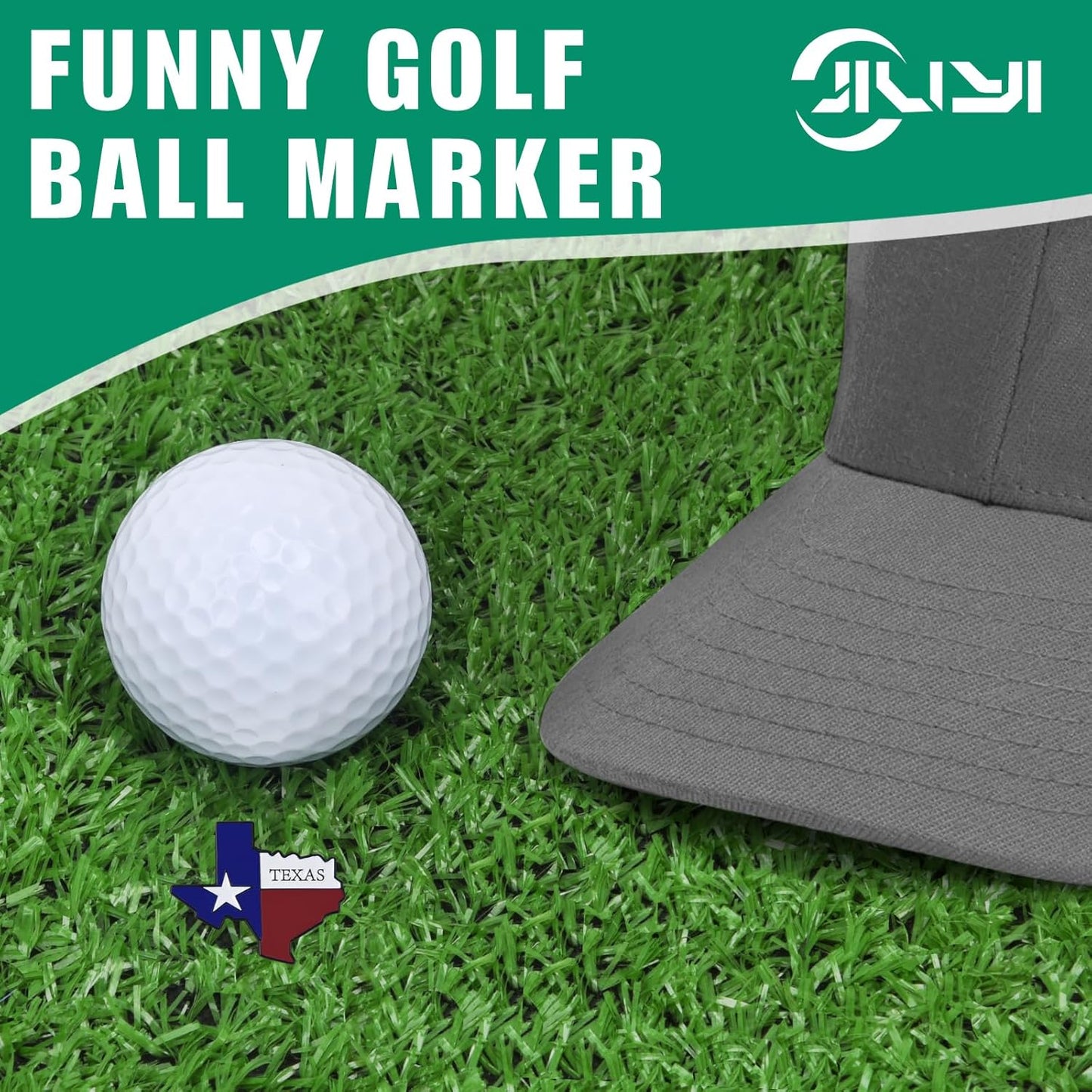 Golf Ball Marker Hat Clip, Golf Accessories for Men, Golf Ball Stamp, Funny Golf Gifts, Golf Gadgets