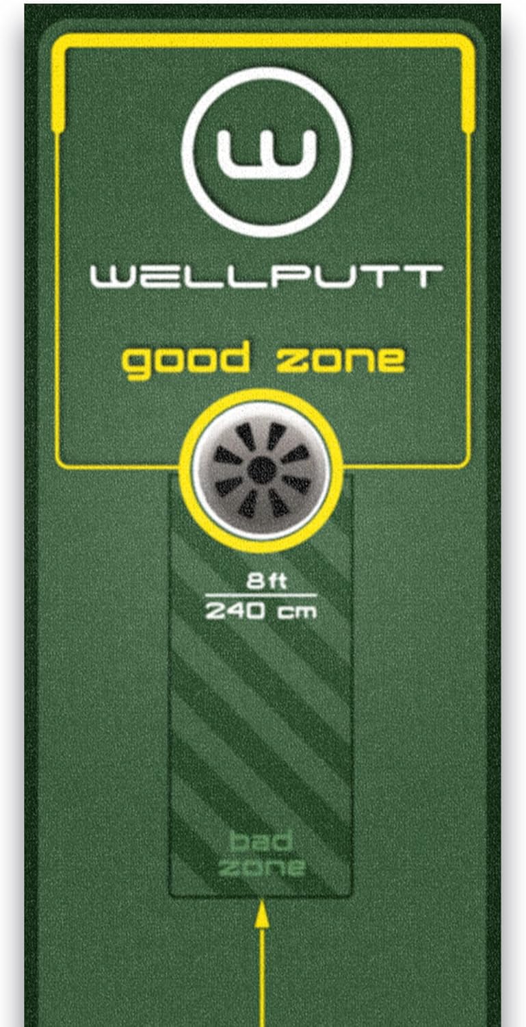 WELLPUTT - Golf Putting Training Mat - 10ft Start 2.0